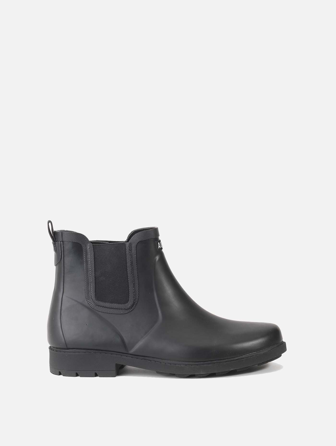 Equestrian-inspired ankle rain boots