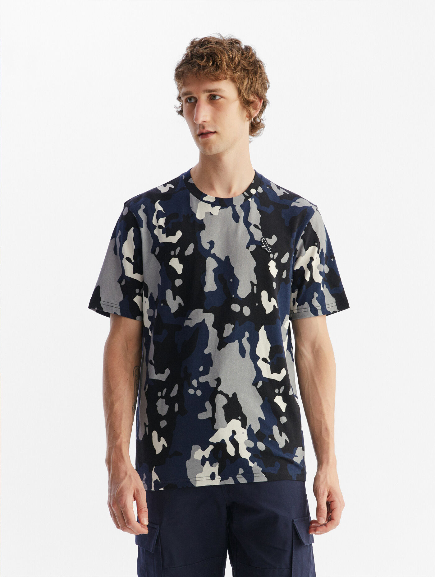 Print jersey crew neck T-shirt