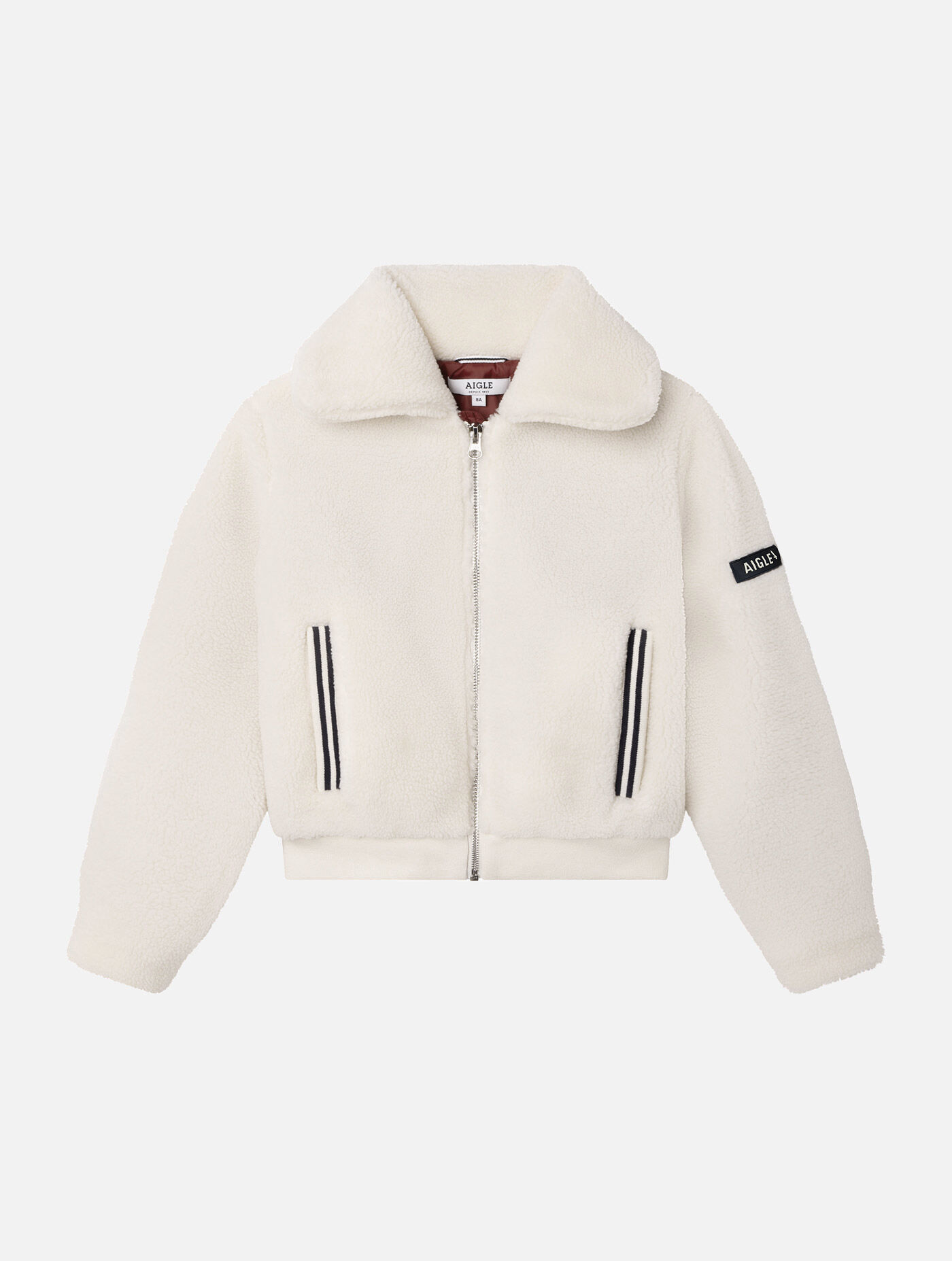 Faux sherling cardigan