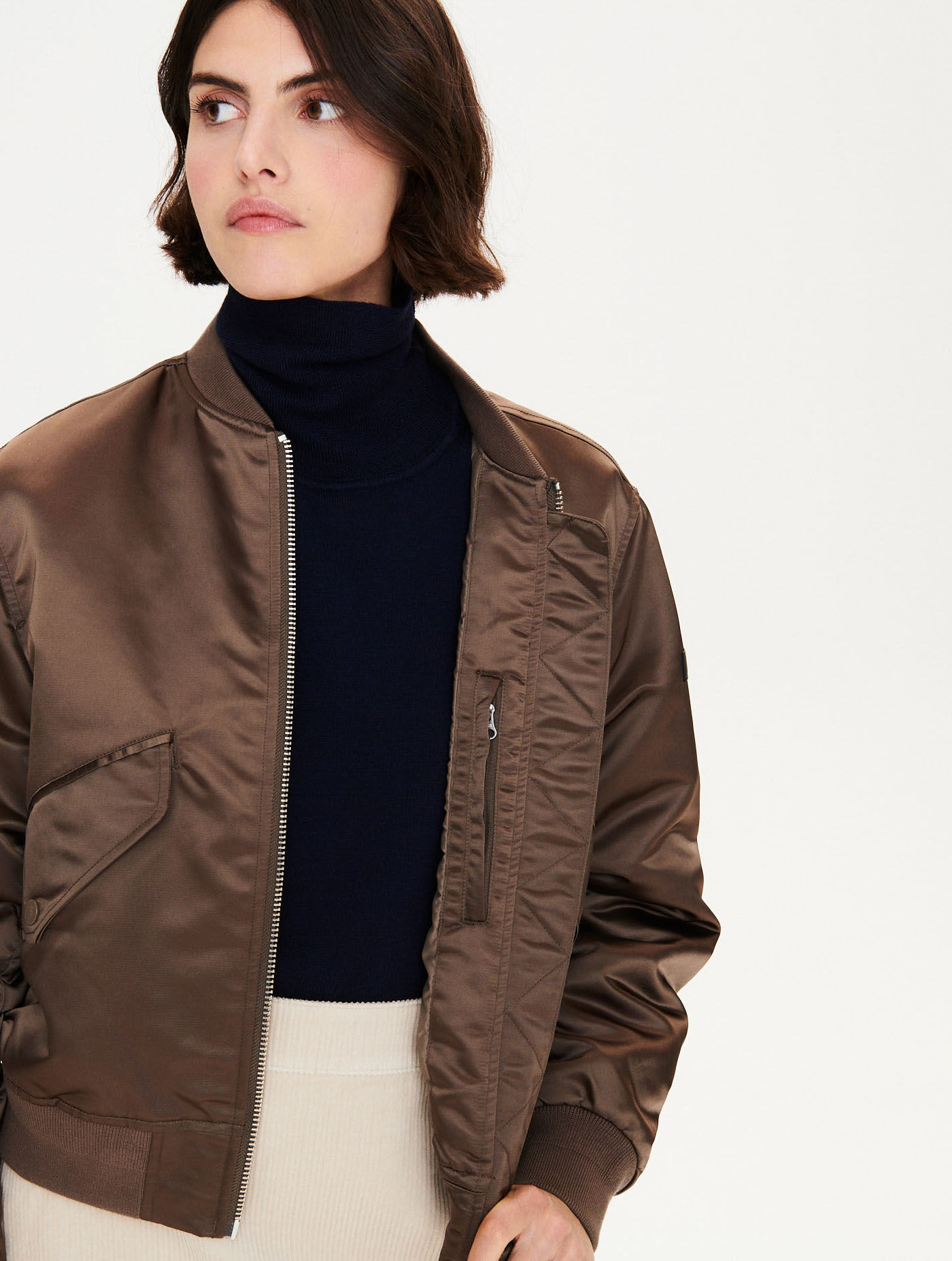 Water-repellent bomber jackets
