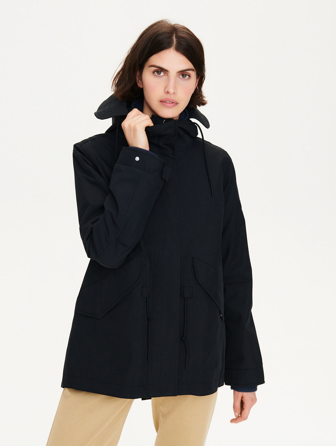 Iconic short hooded fishtail MTD