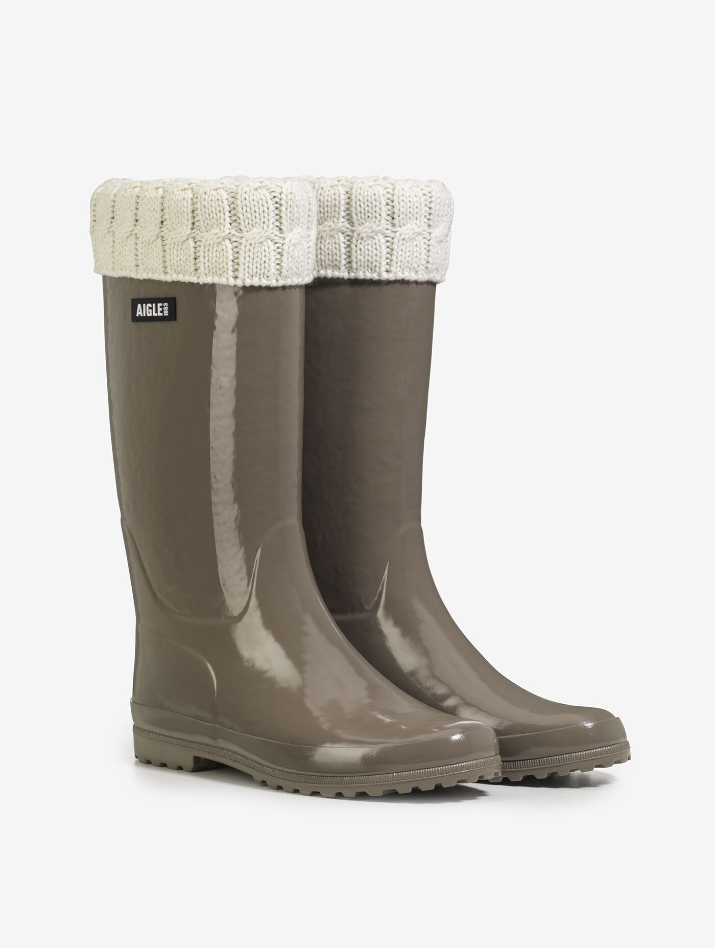 Fur-lined version of the patent rain boot.