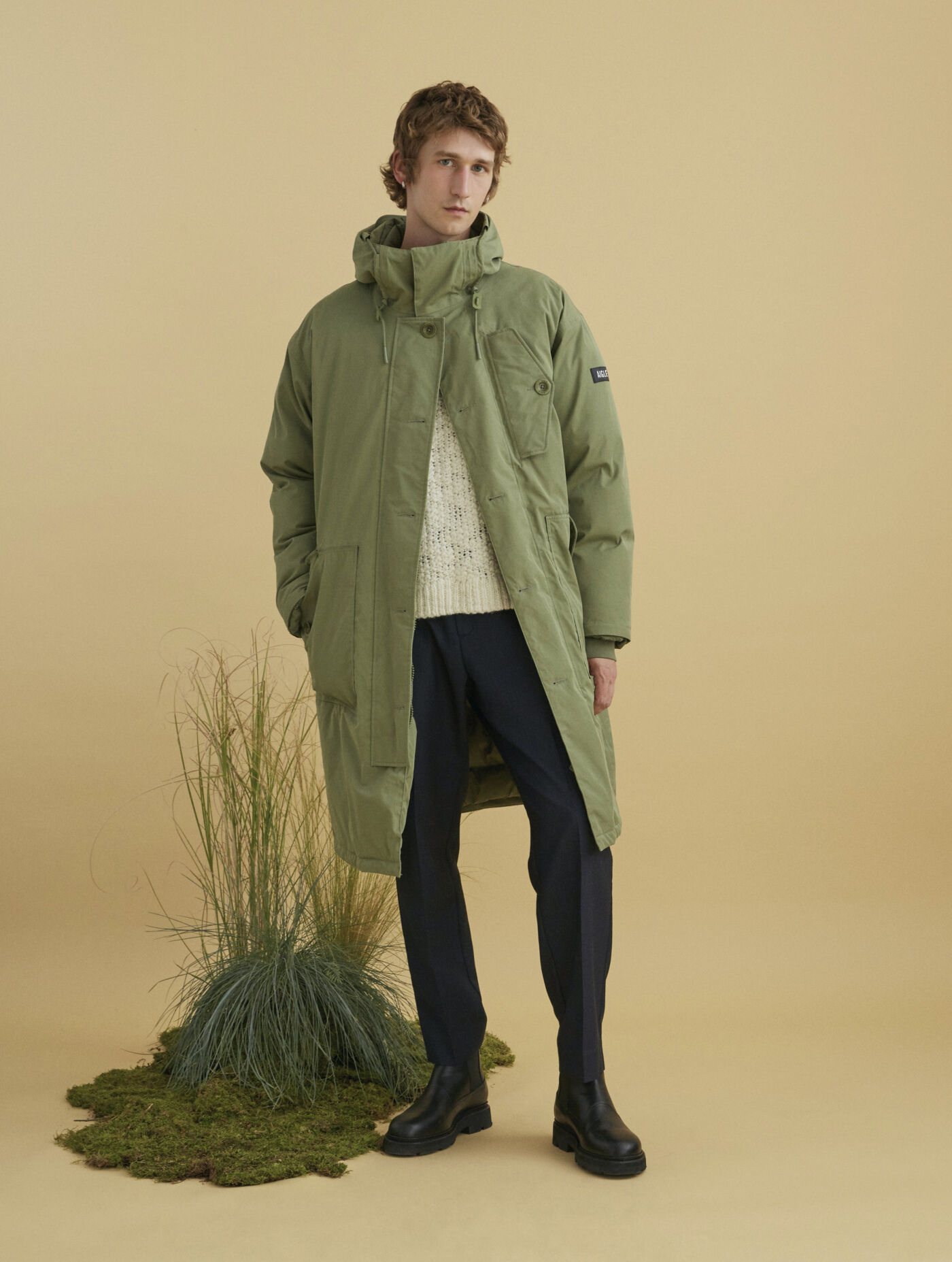 Long hooded padded Dupont Sorona&reg; MTD&reg;parka