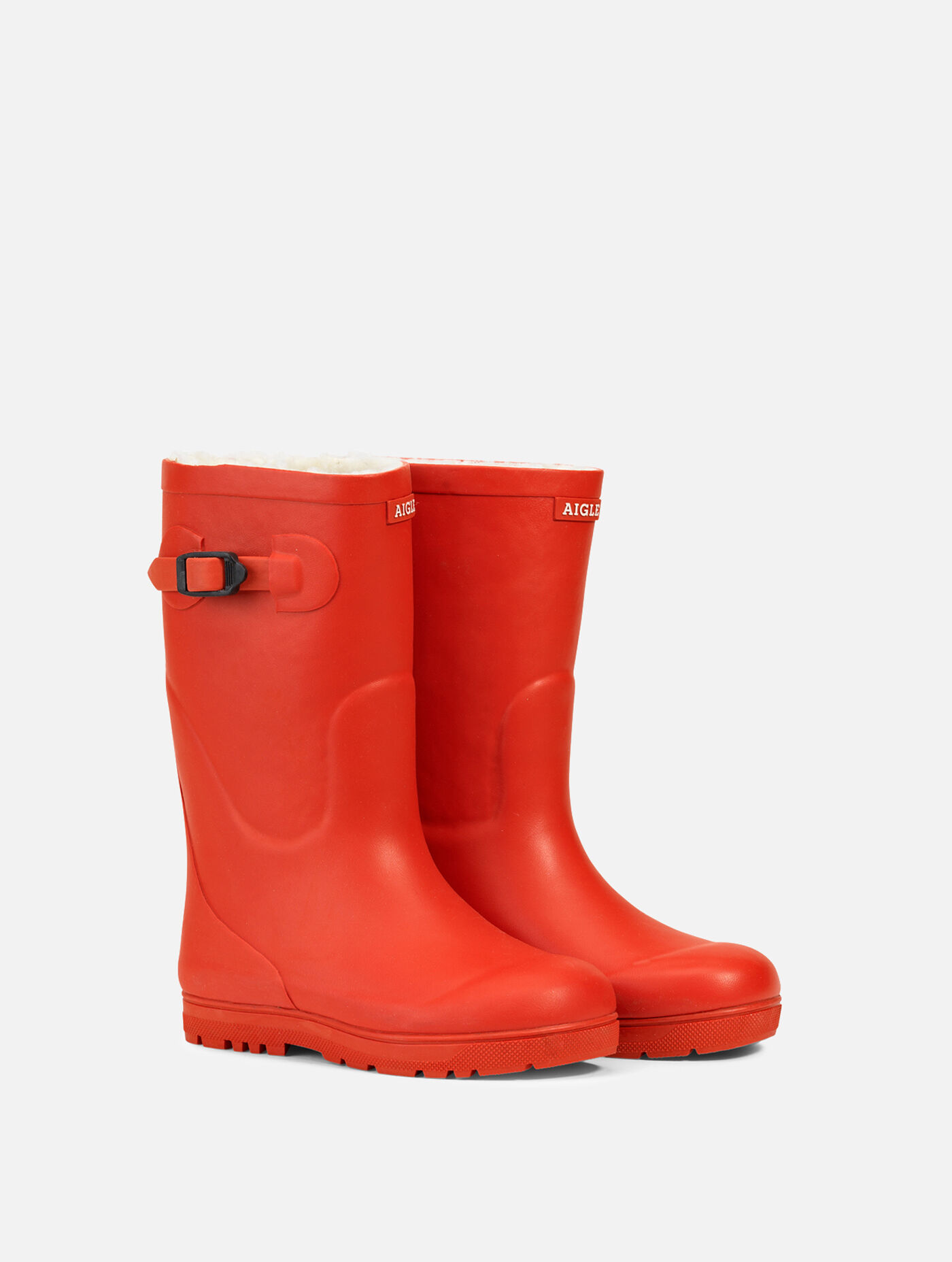 The fur-lined children's boot with a fun lugged sole