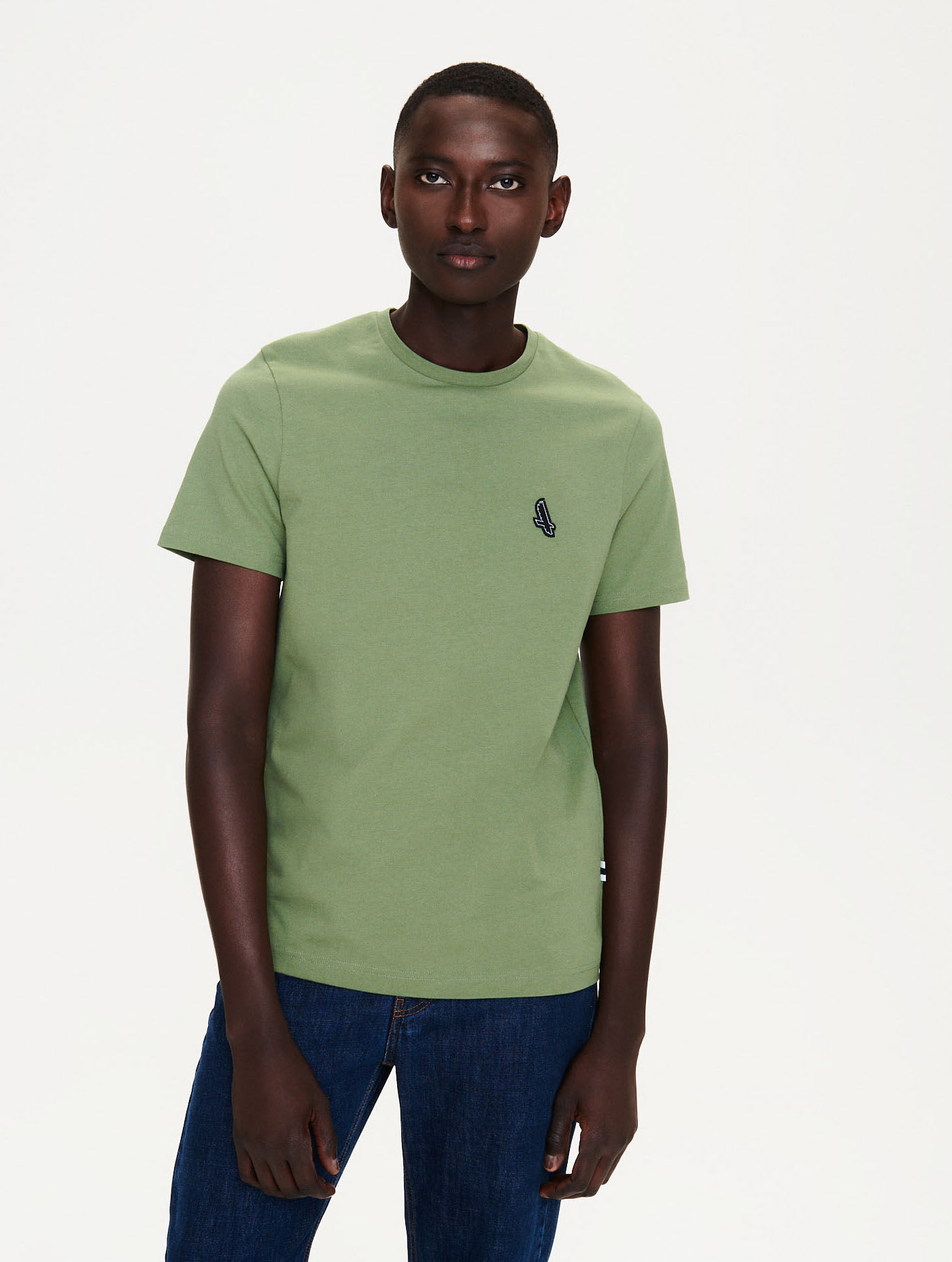 Jersey crew neck T-shirt