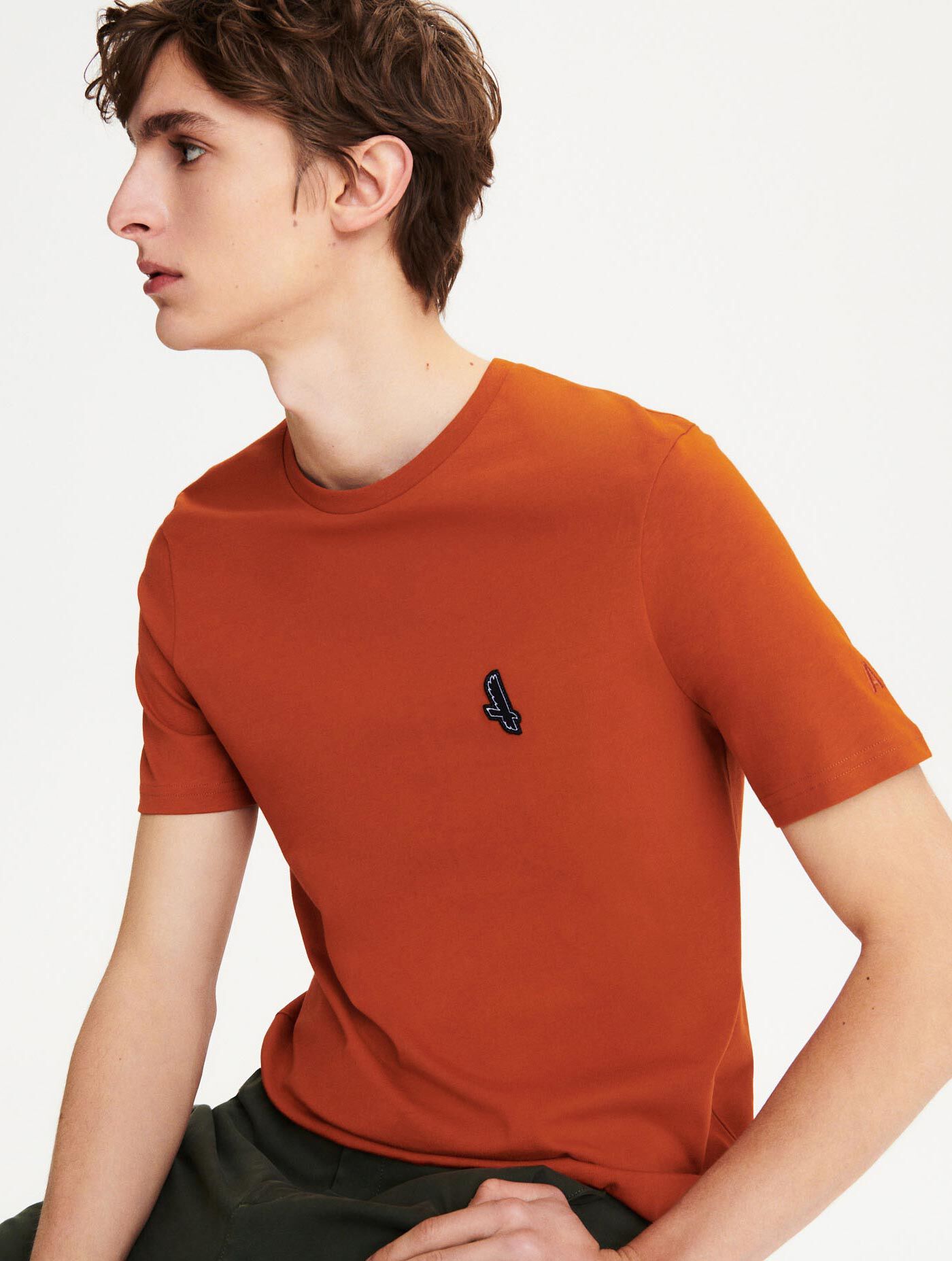 Jersey crew neck T-shirt