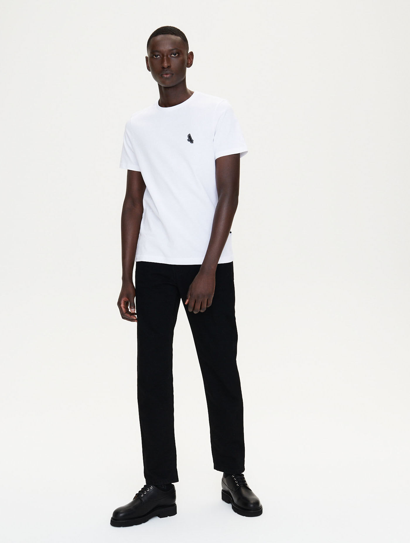 Jersey crew neck T-shirt