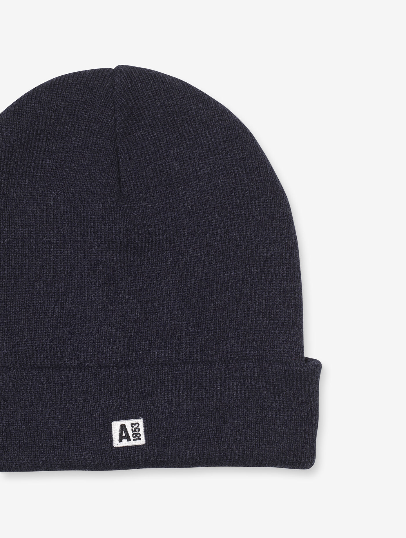 Rib-knit beanie