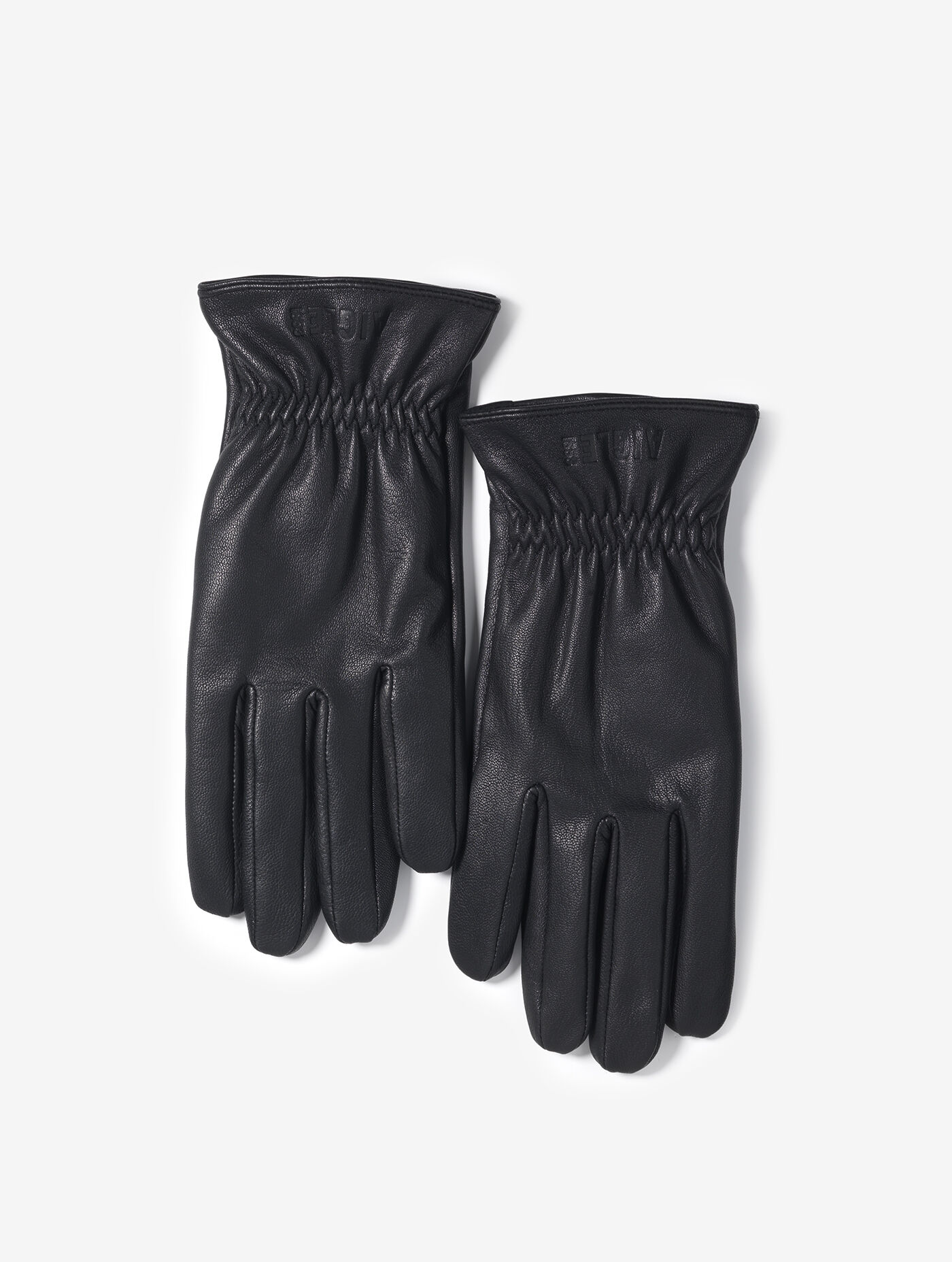 Leather gloves, fleece lined
