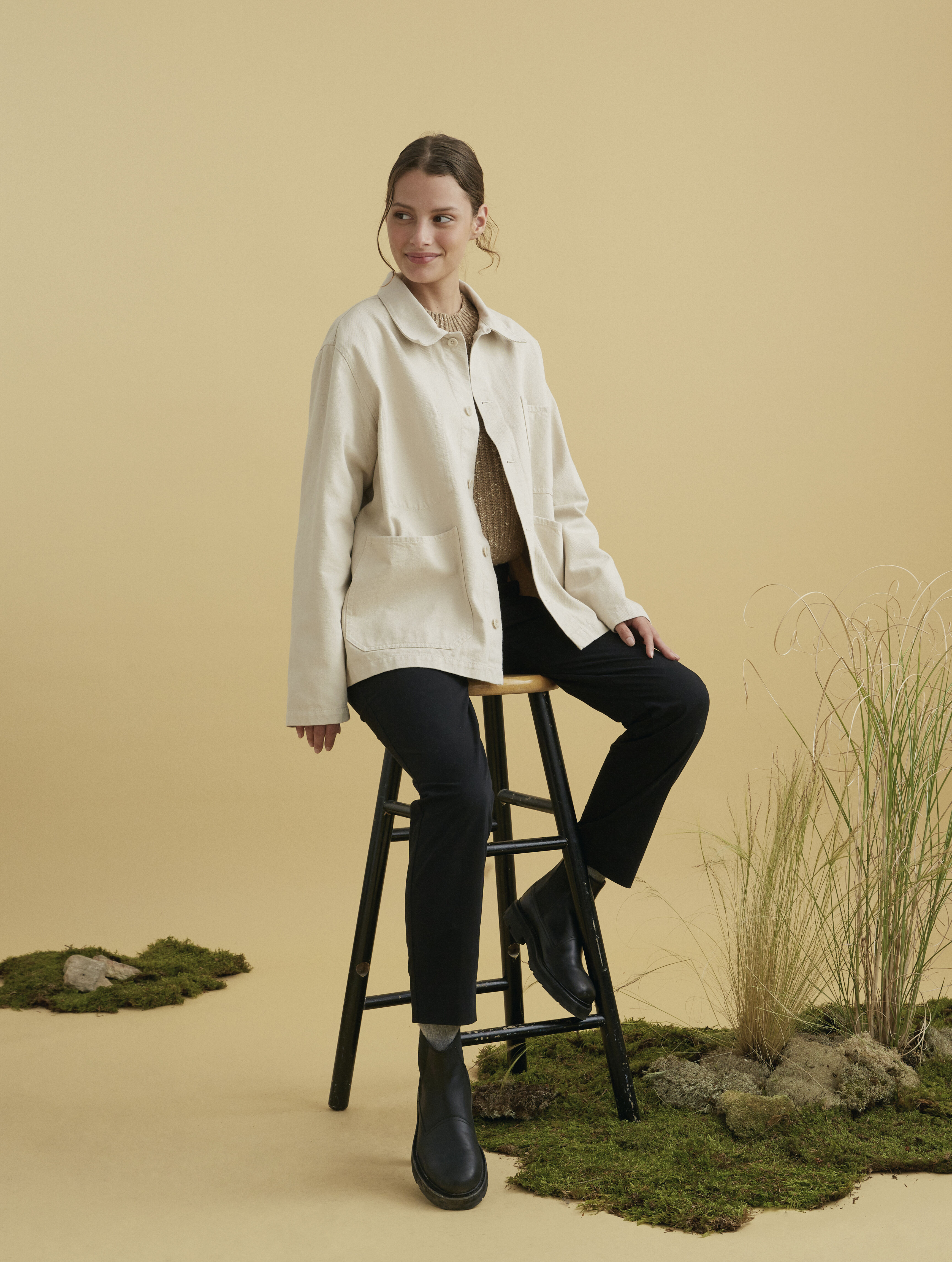 Unisex mid-length workwear jacket