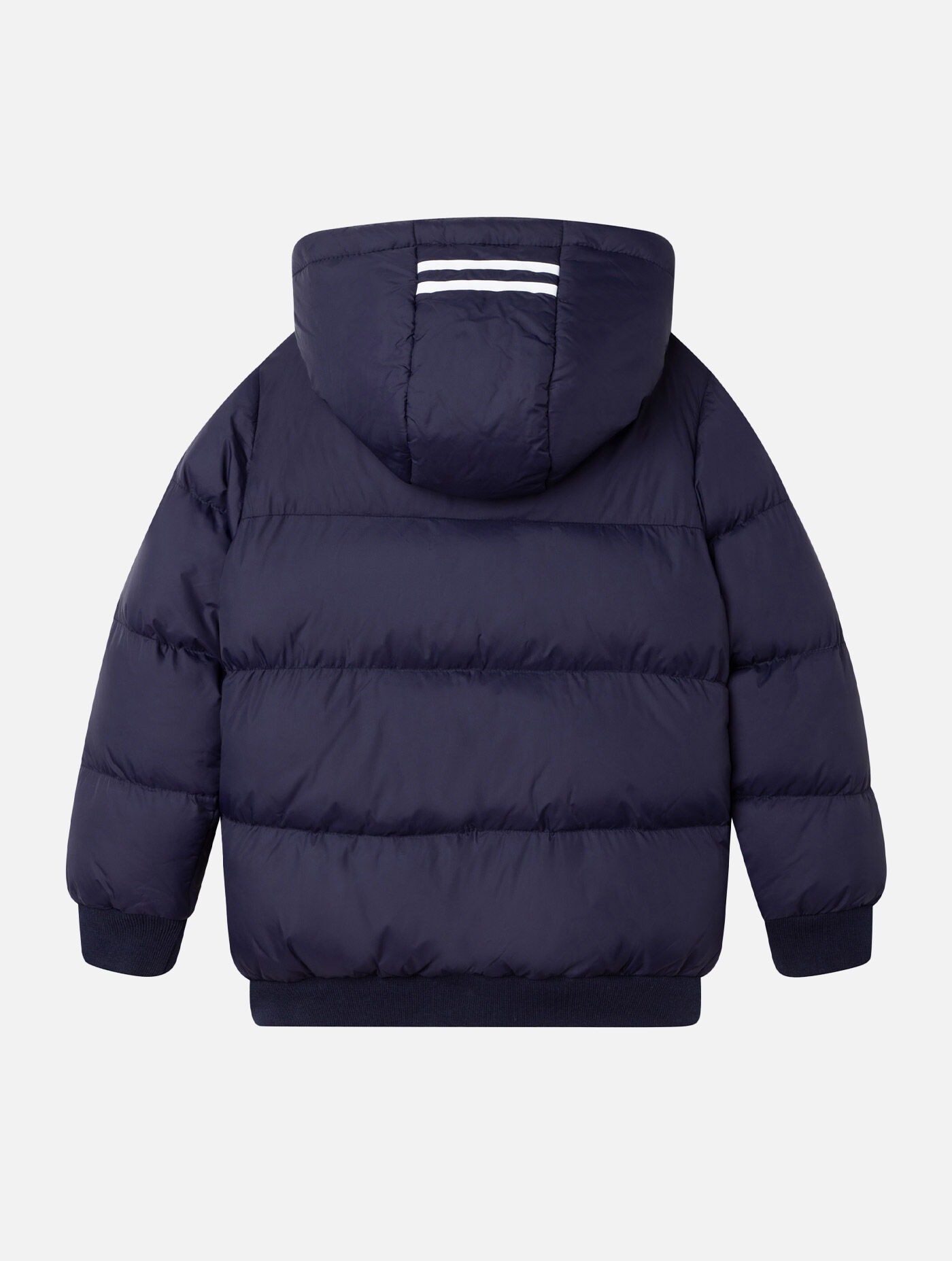 Water-repellent padded puffy jacket
