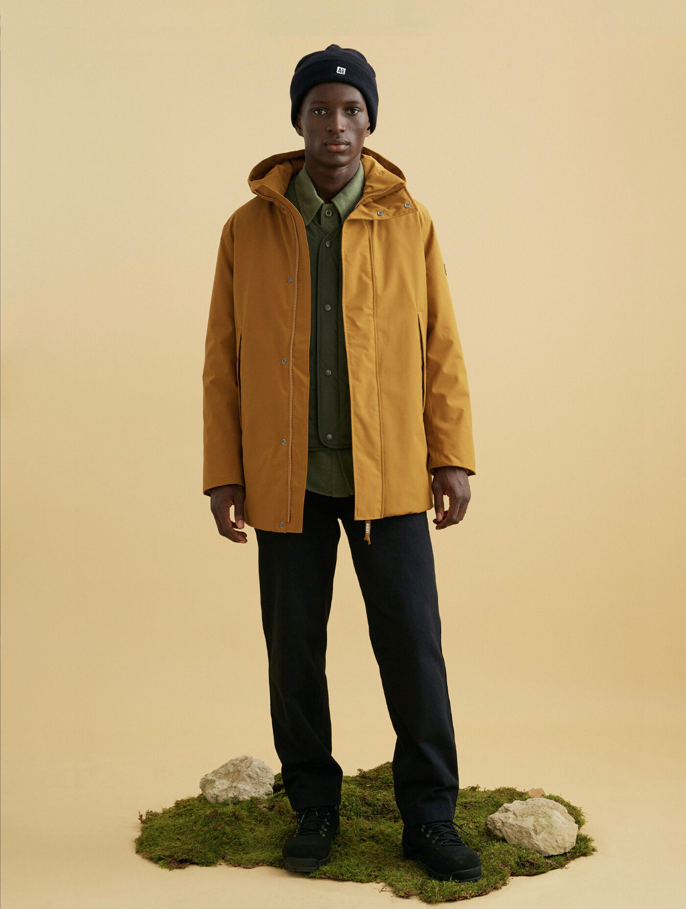 Long hooded padded Dupont Sorona&reg; MTD&reg; parka