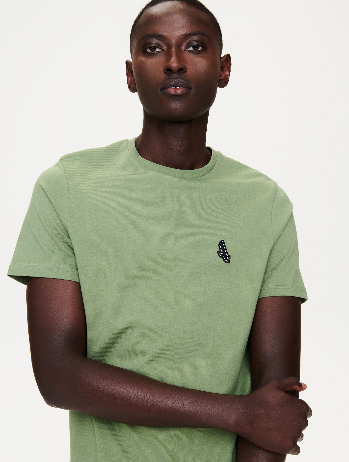 Jersey crew neck T-shirt