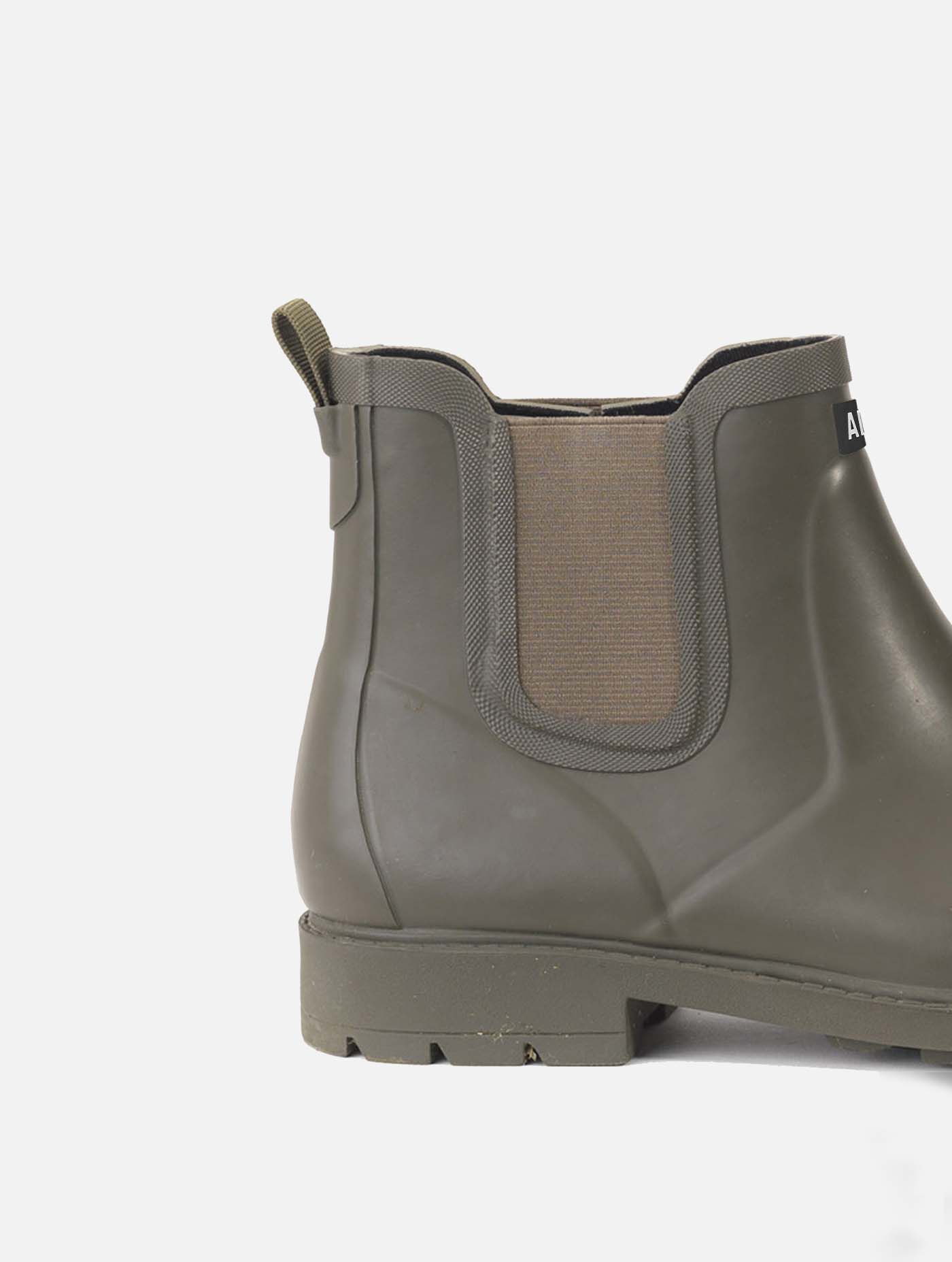 Equestrian-inspired ankle rain boots