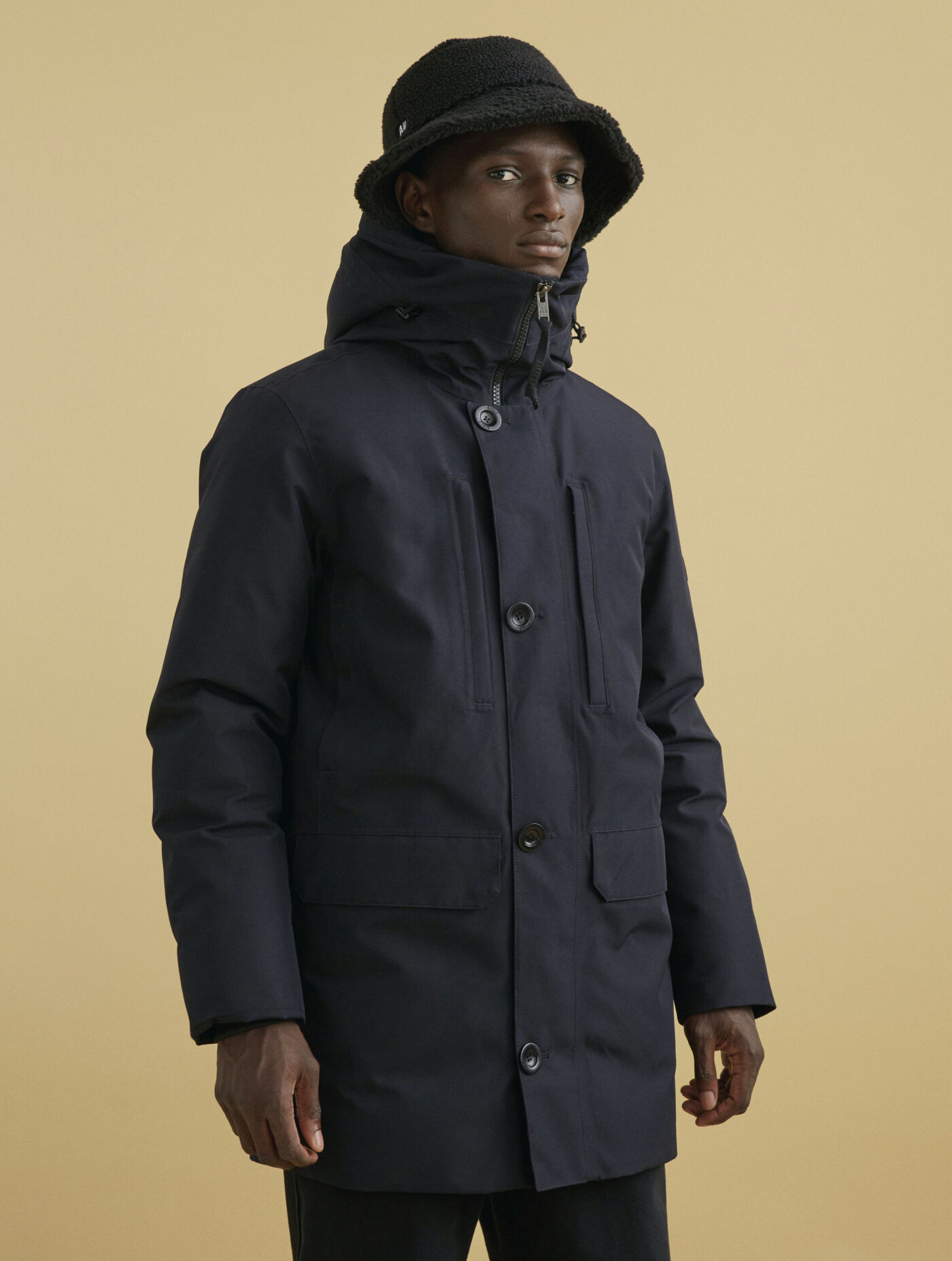 Long hooded Down Gore-Tex&reg; parka