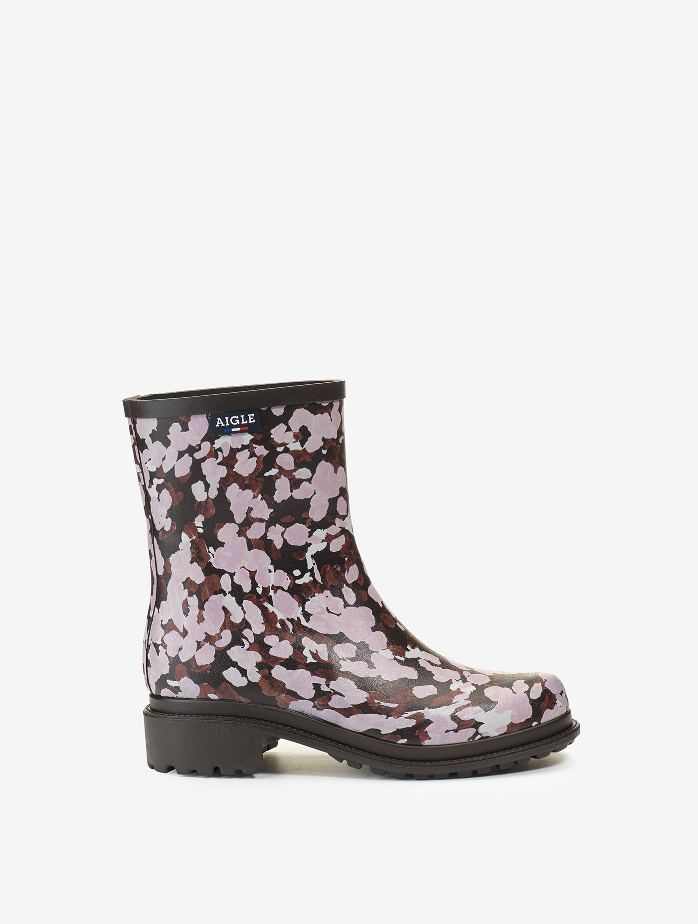 Printed version of the urban ankle rain boot, Made in France.
