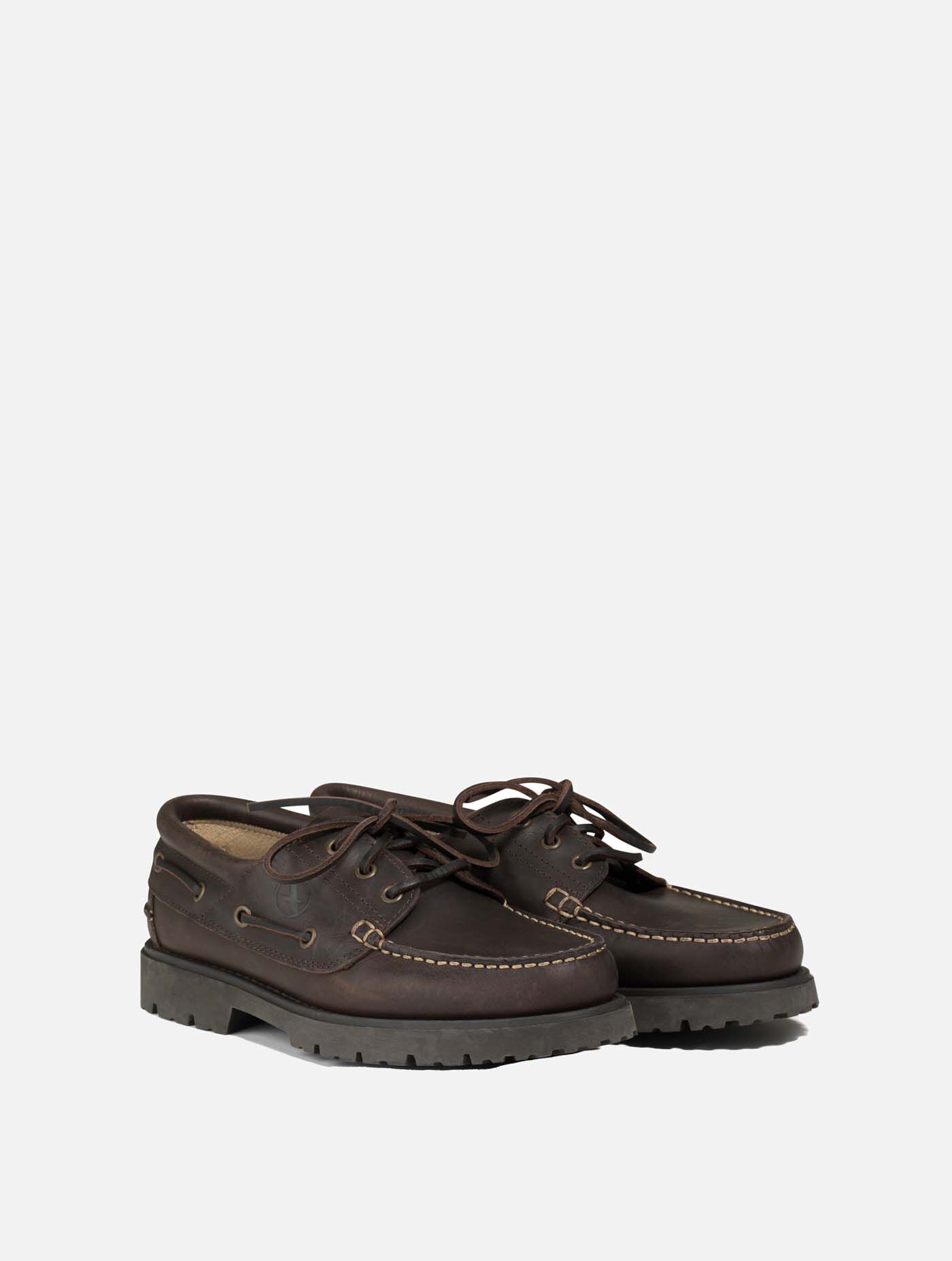 Lugged lace-up loafer