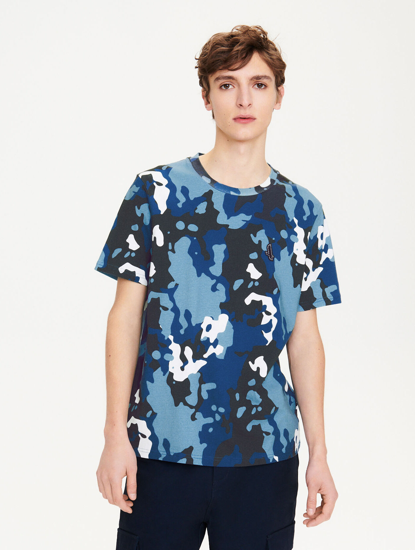 Print jersey crew neck T-shirt