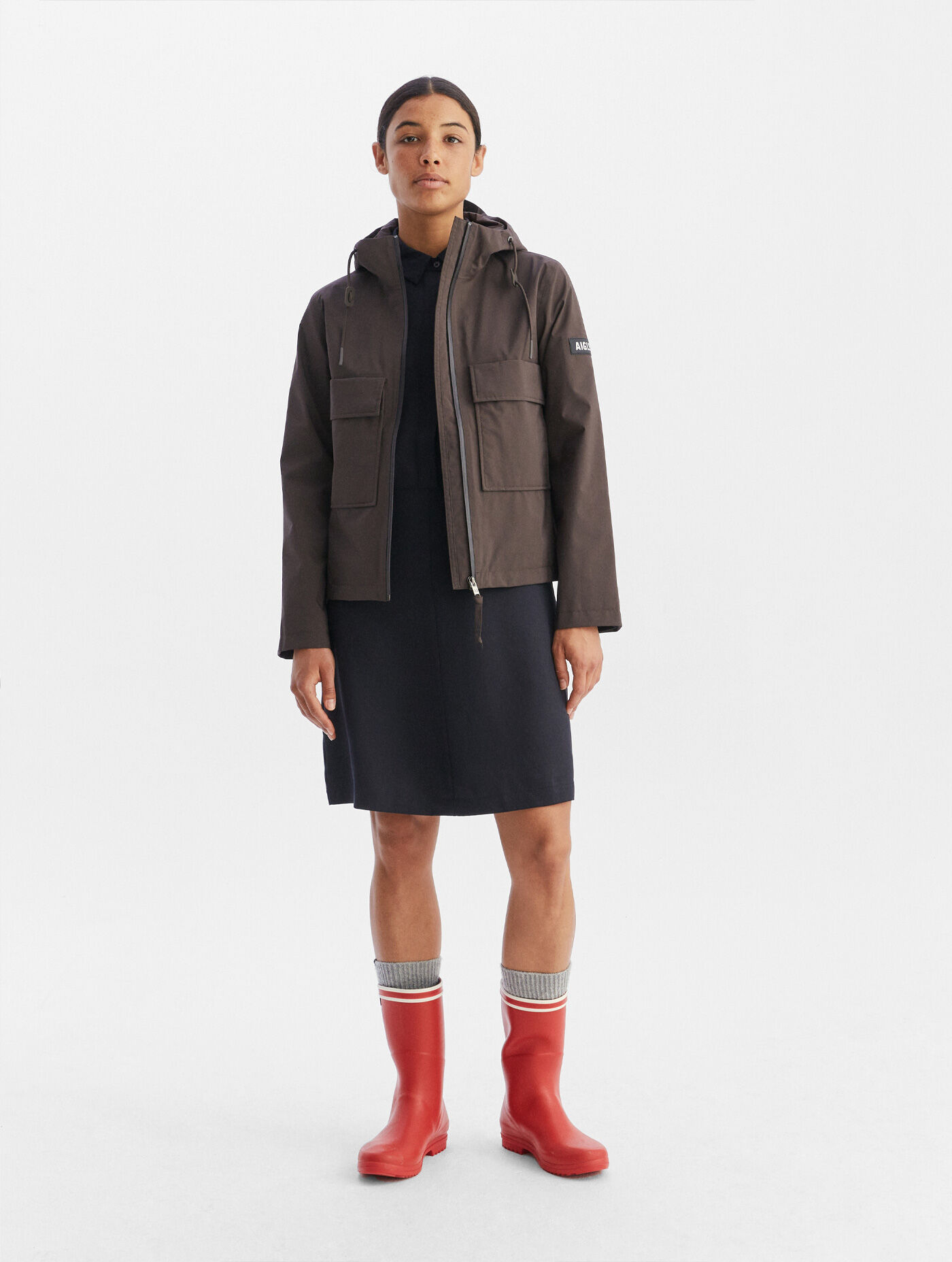 Hooded short Gore-Tex&reg; jacket