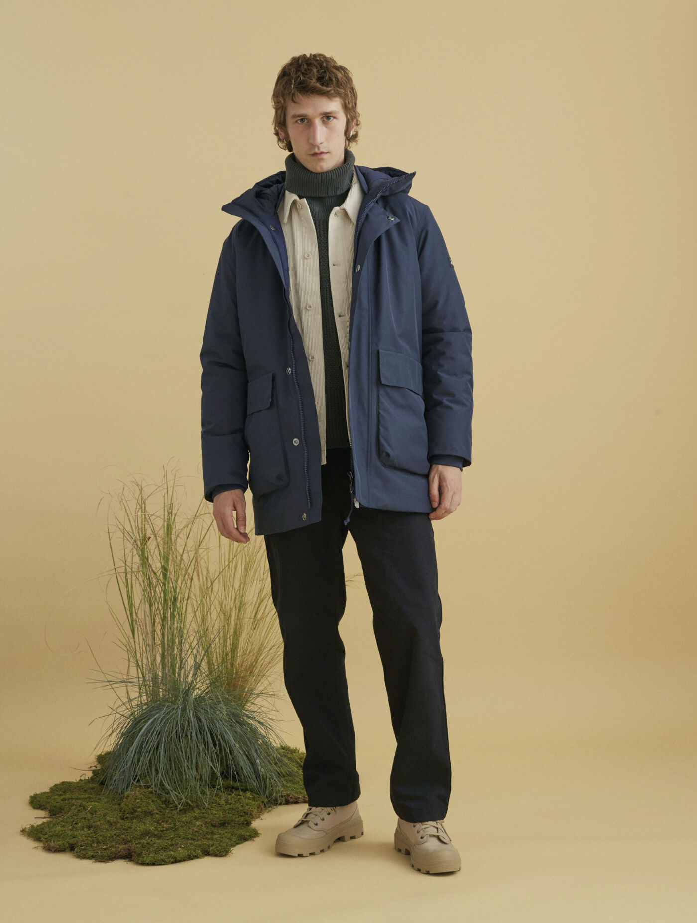 Long hooded Dupont Sorona&reg; Gore-Tex&reg; parka