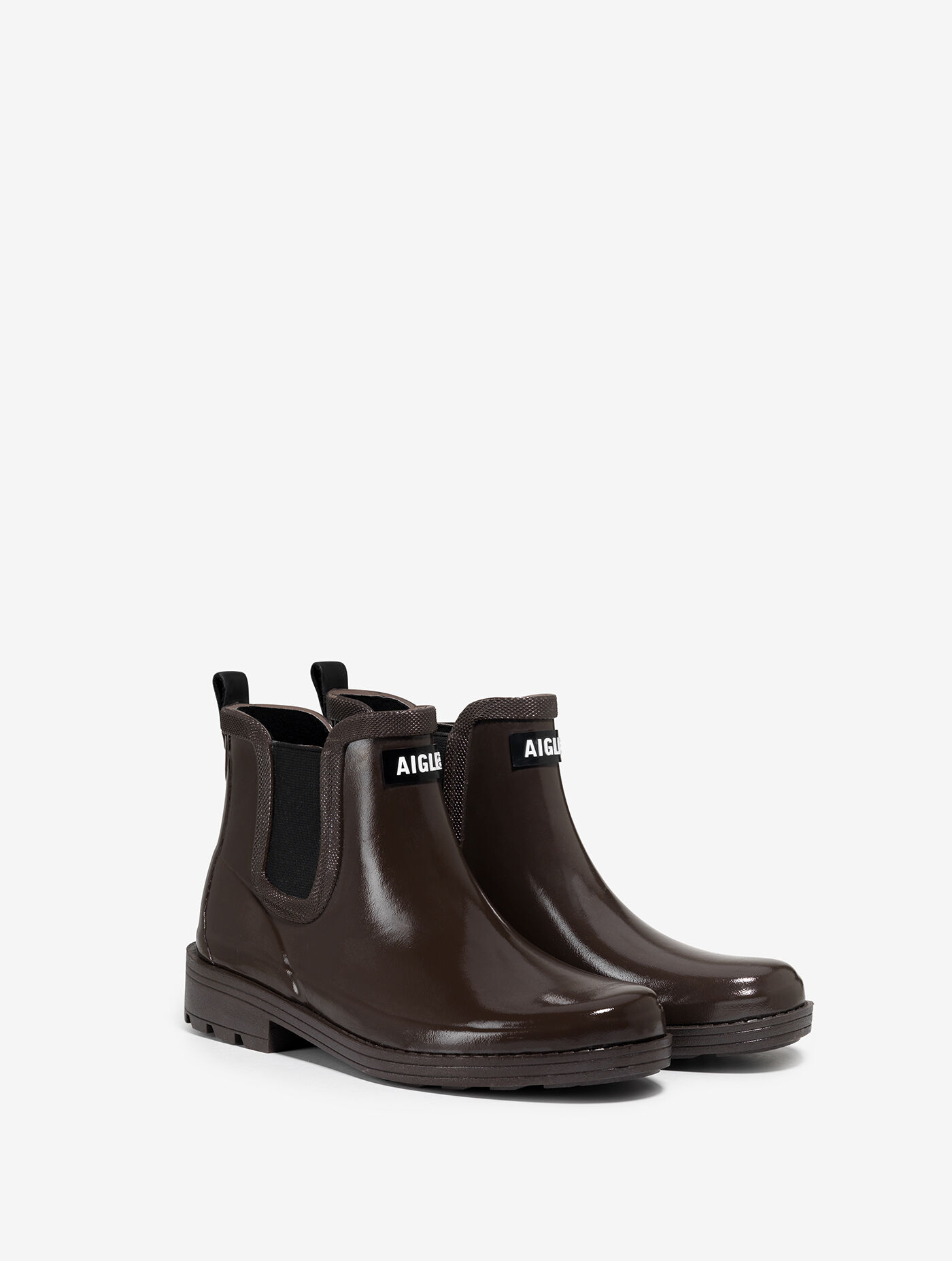 Equestrian-inspired ankle rain boots