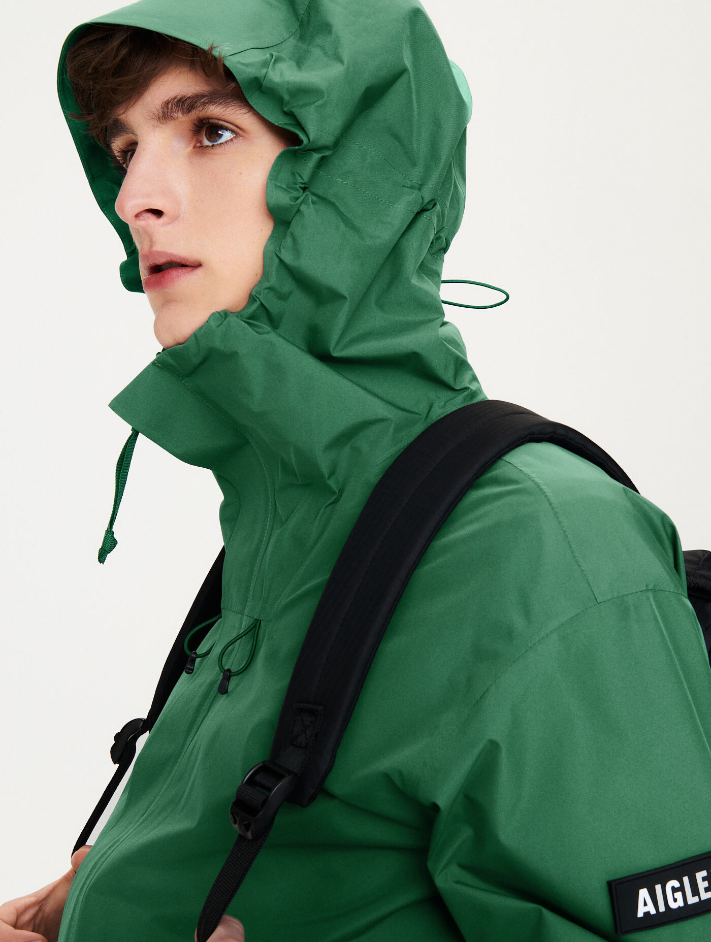 Long hooded fishtail Gore-Tex&reg; 3L parka