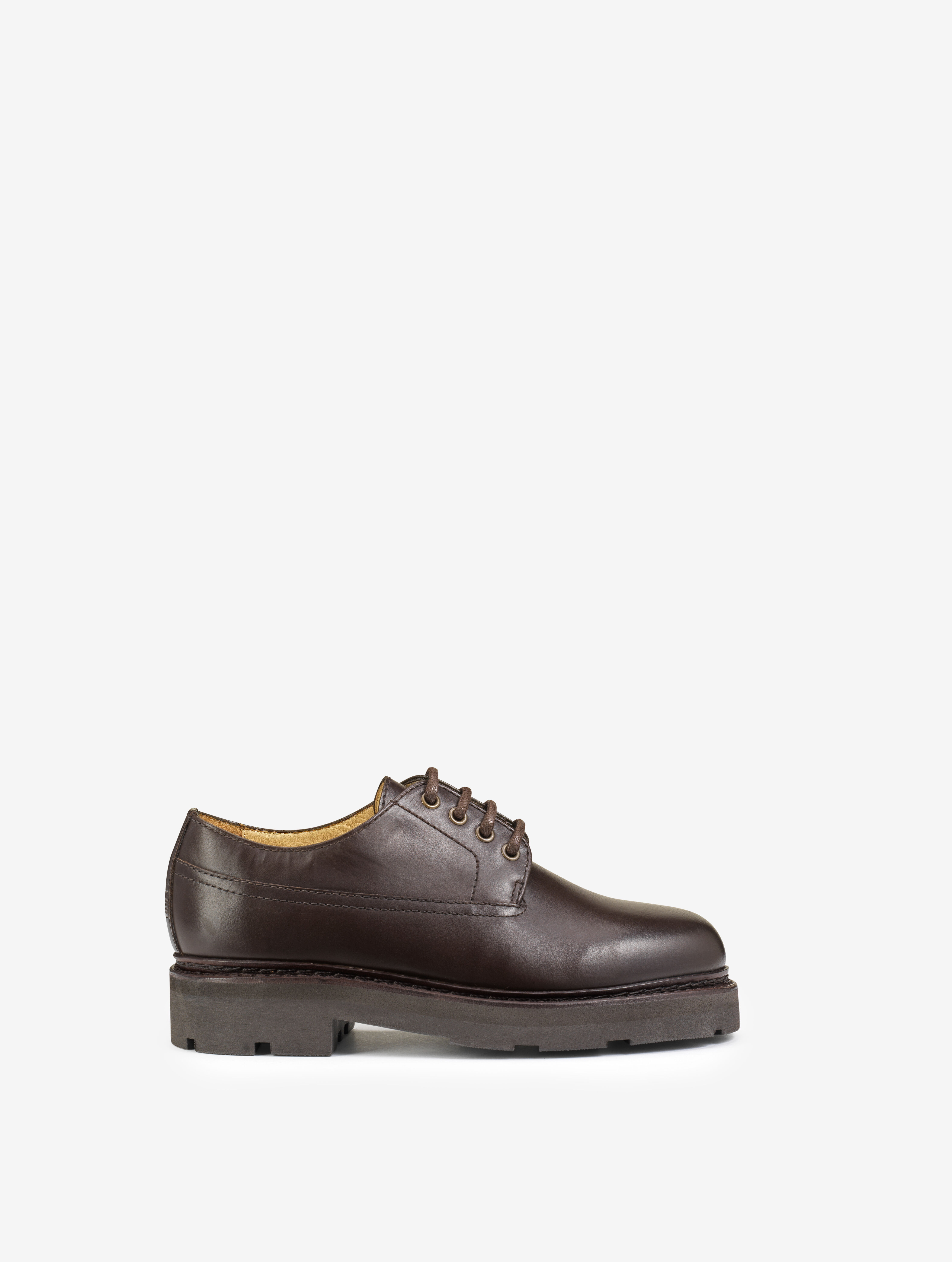 Norwegian-stitched leather Derbies