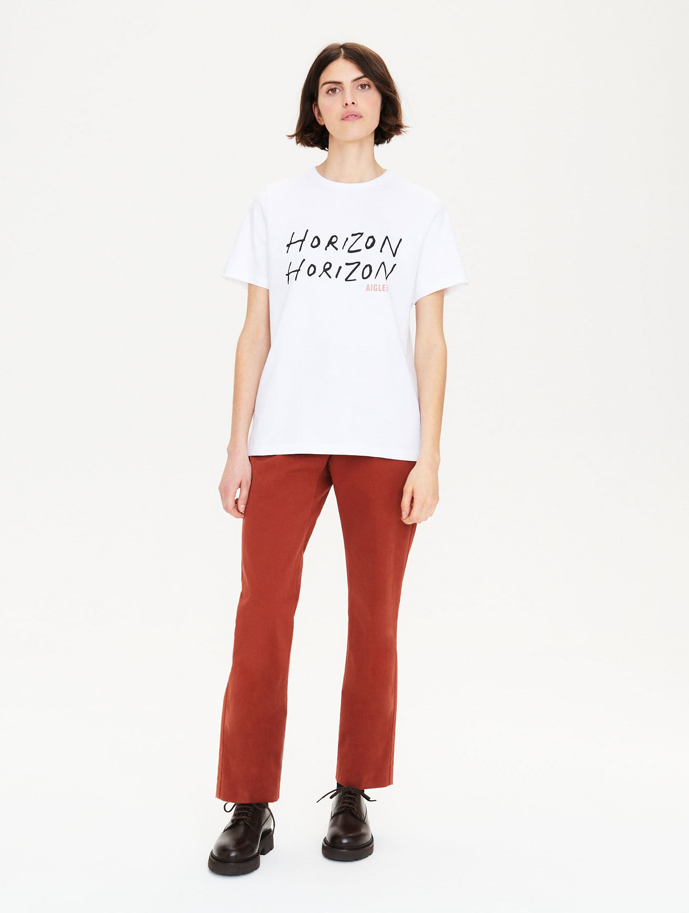 Logo print crew neck T-shirt