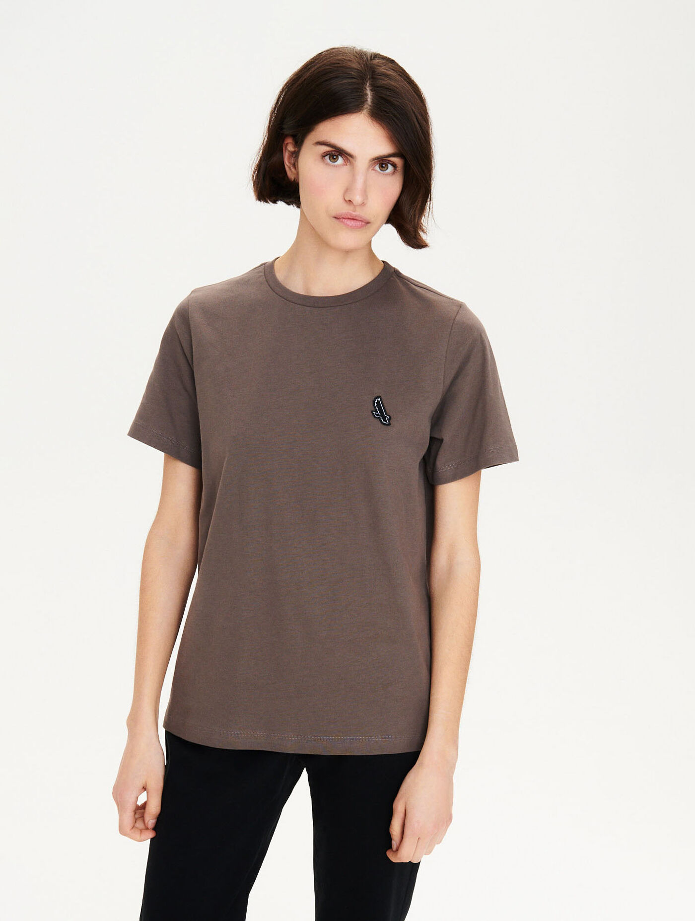 Logo badge crew neck T-shirt