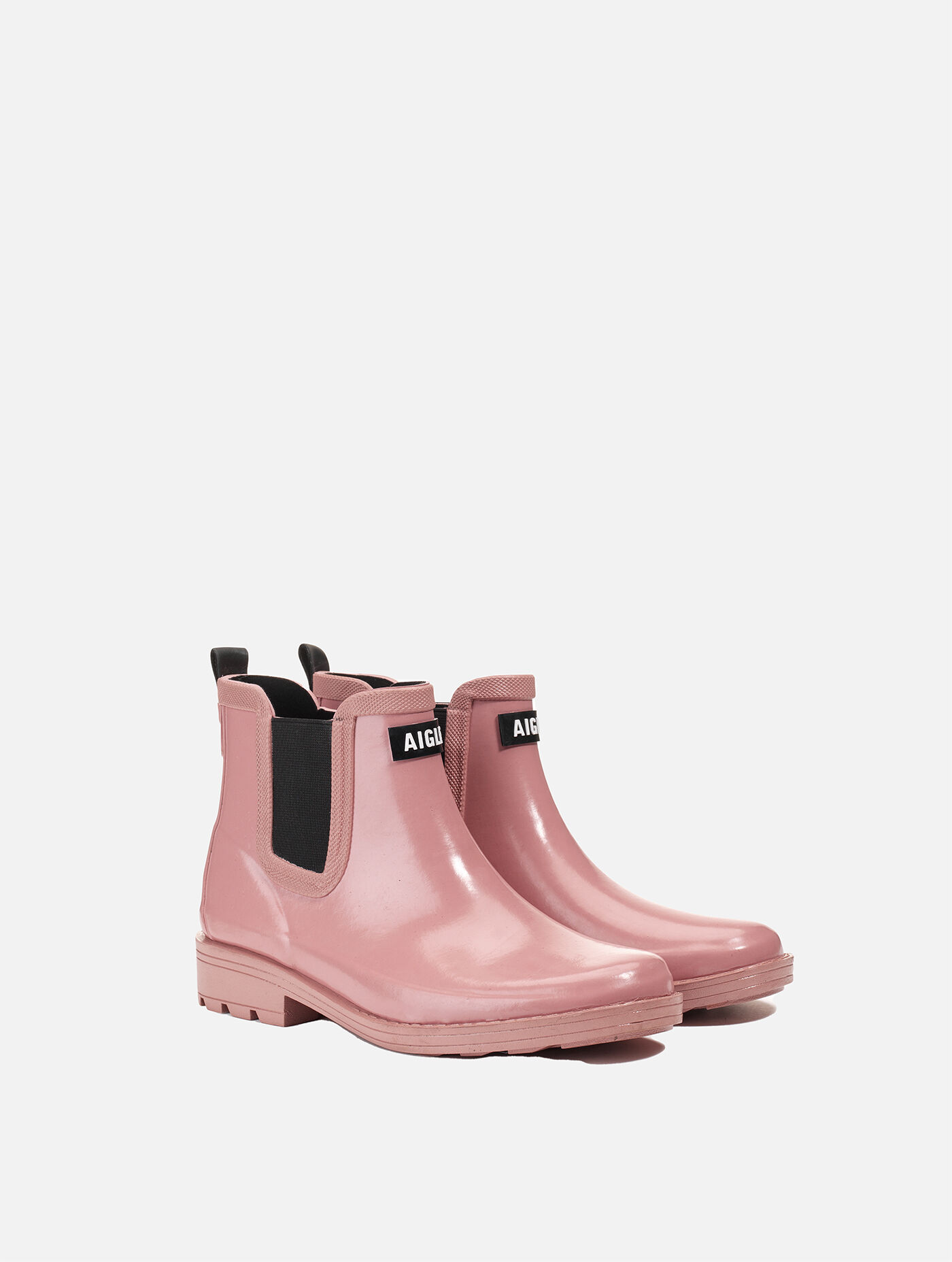 Equestrian-inspired ankle rain boots