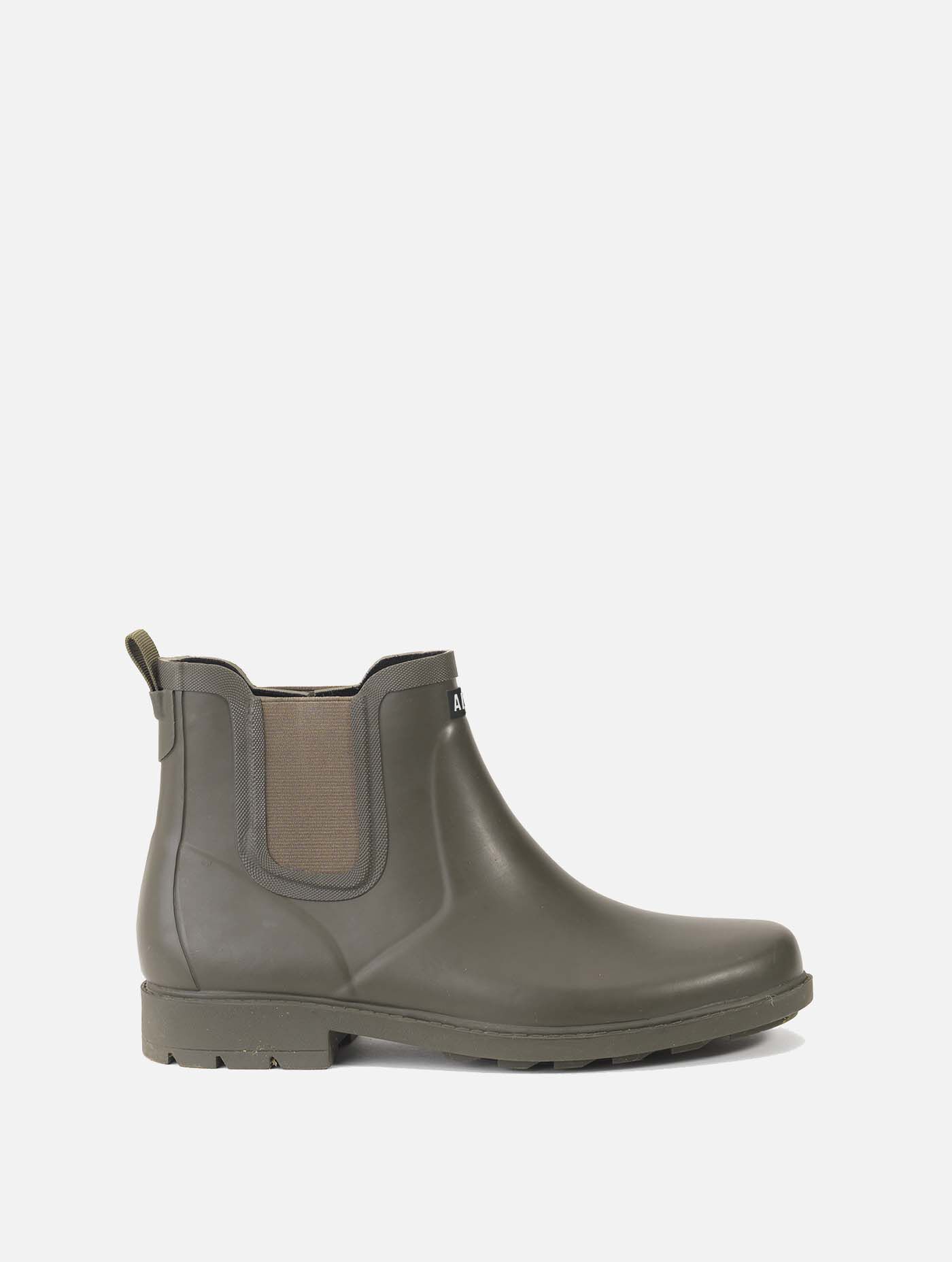 Equestrian-inspired ankle rain boots