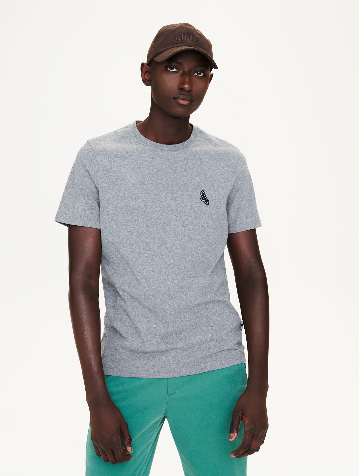 Jersey crew neck T-shirt