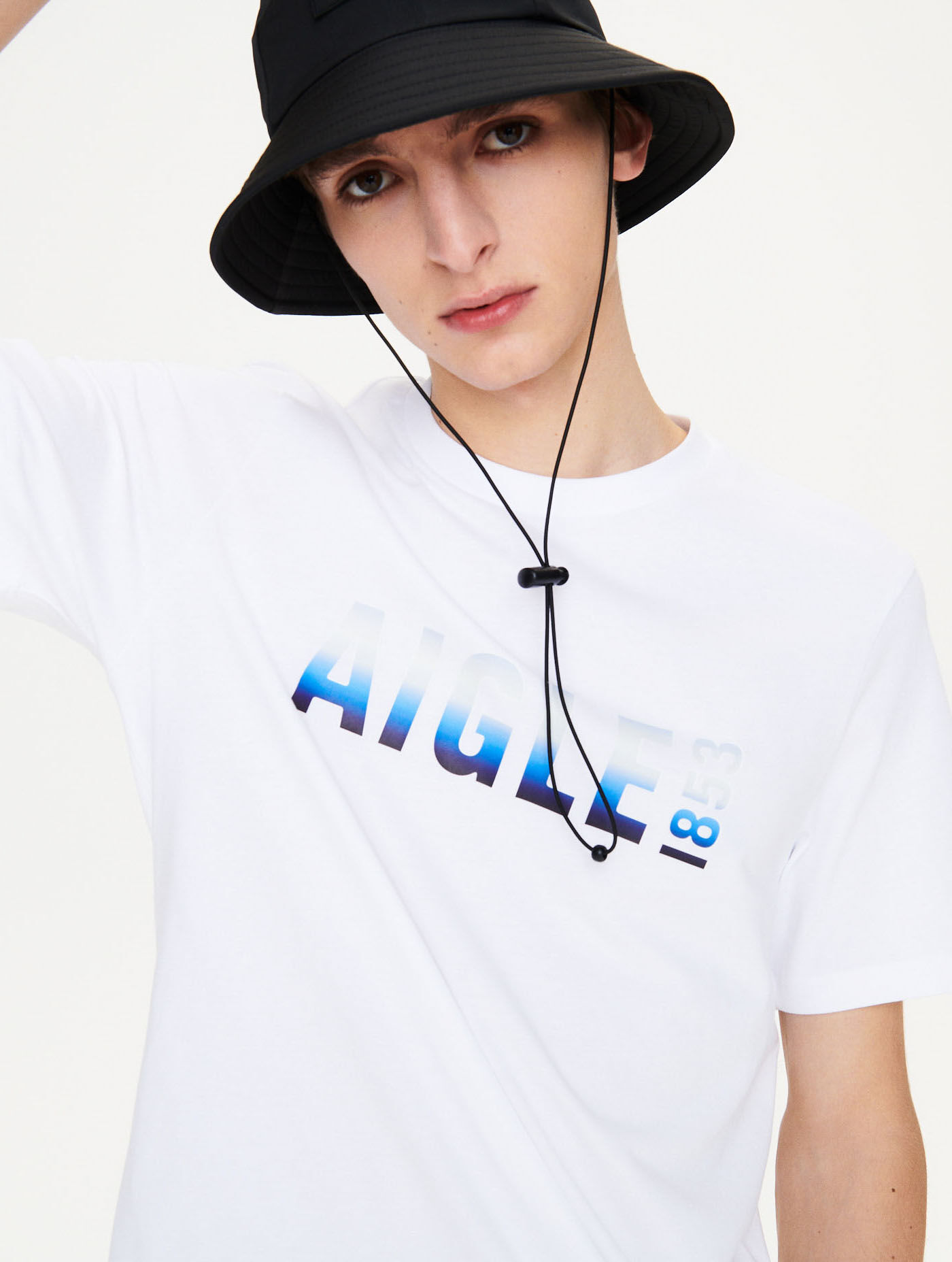 Print jersey crew neck T-shirt