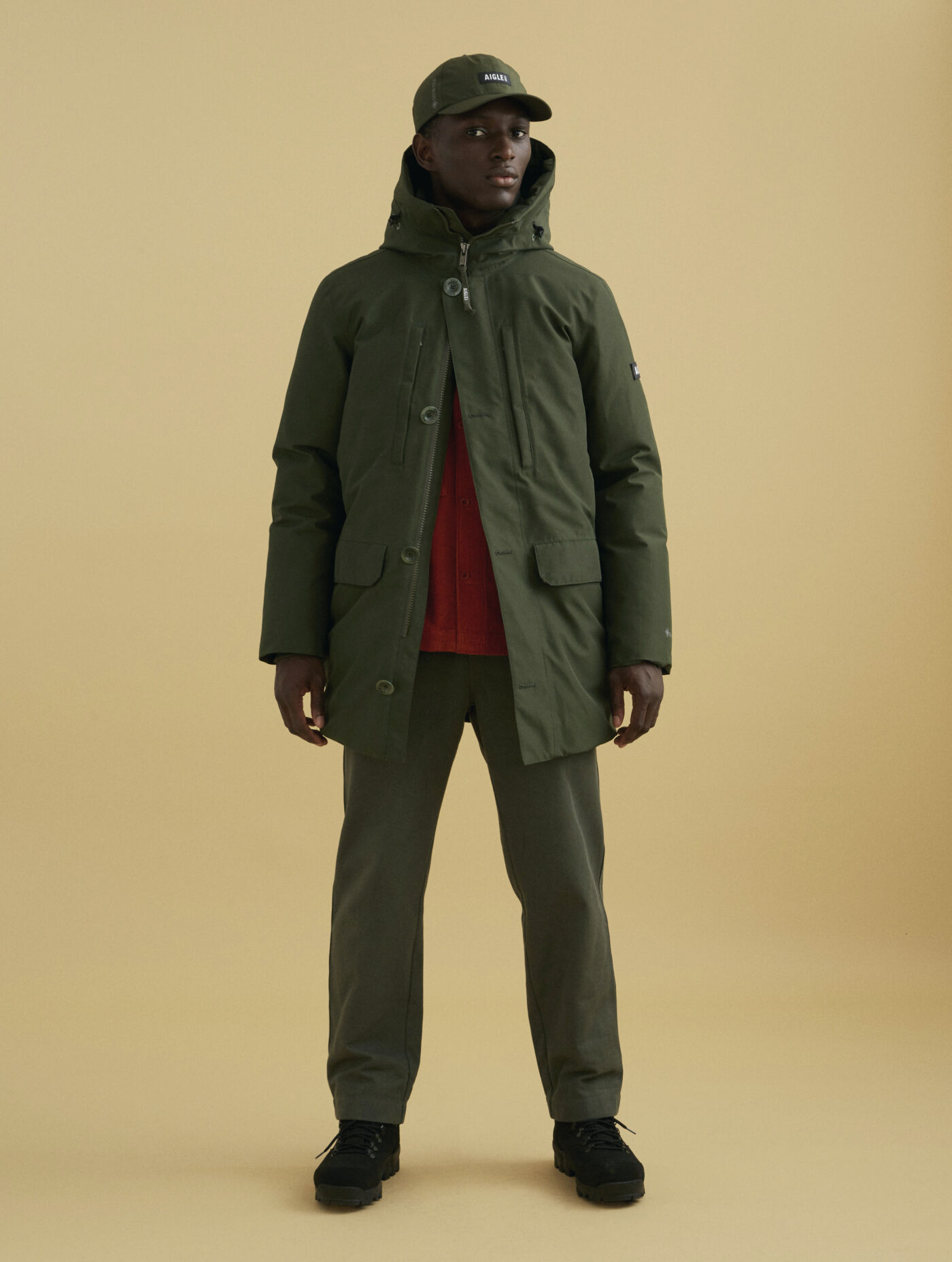 Long hooded Down Gore-Tex&reg; parka