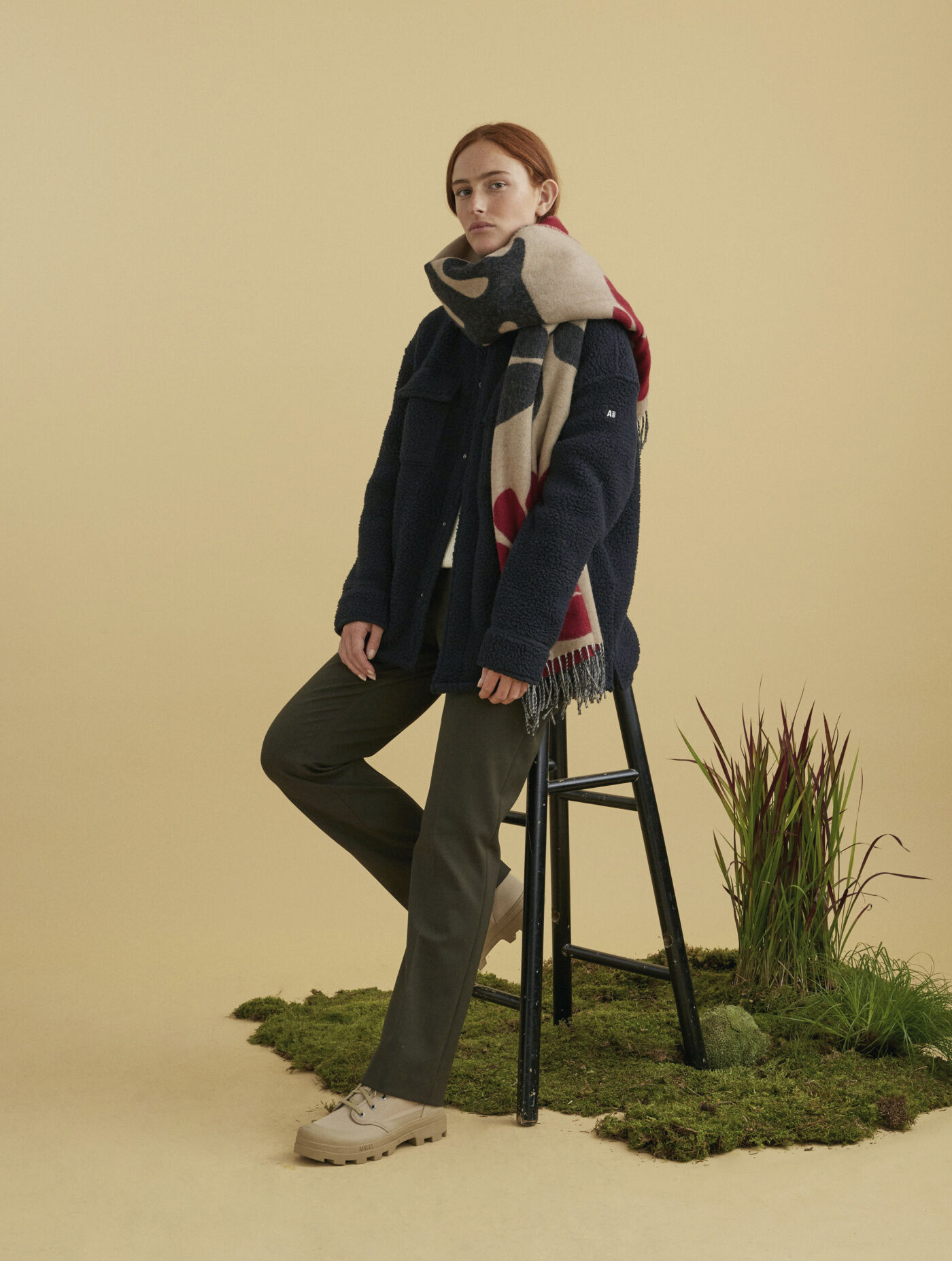 Sherpa fleece overshirt