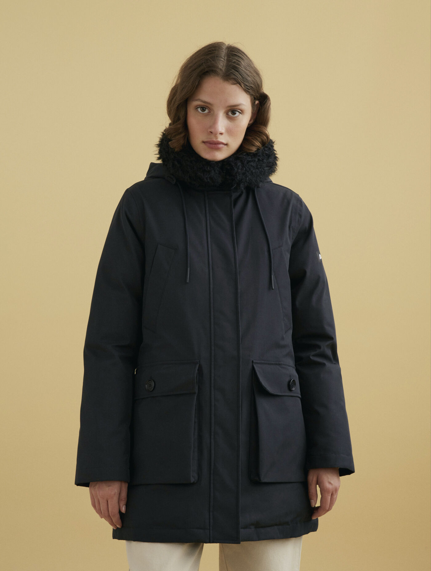 Long MTD&reg;parka with detachable faux fur-lined hood