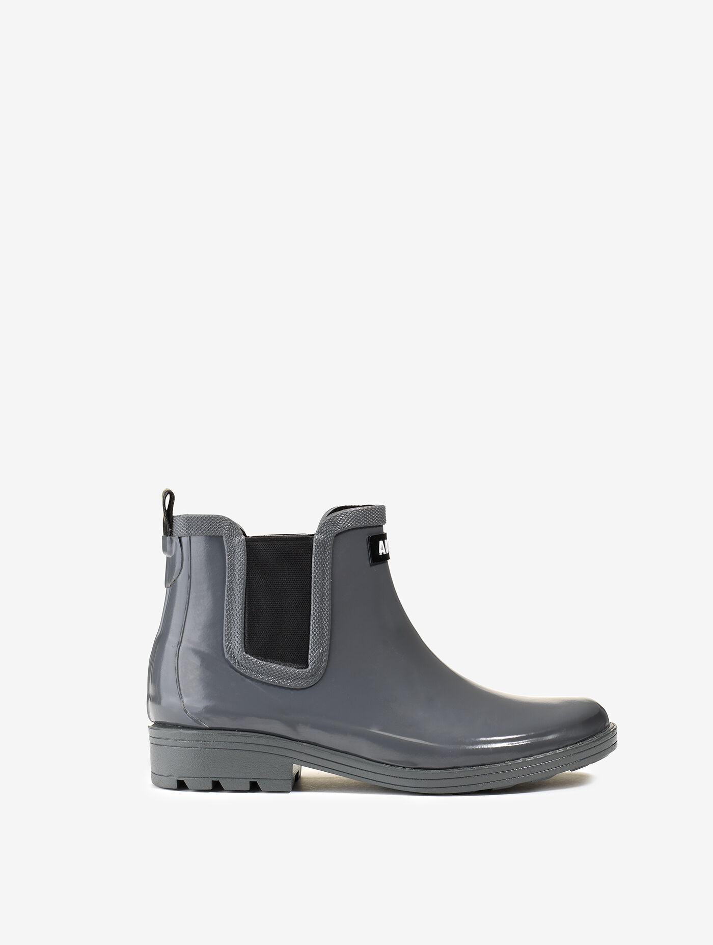 Equestrian-inspired ankle rain boots