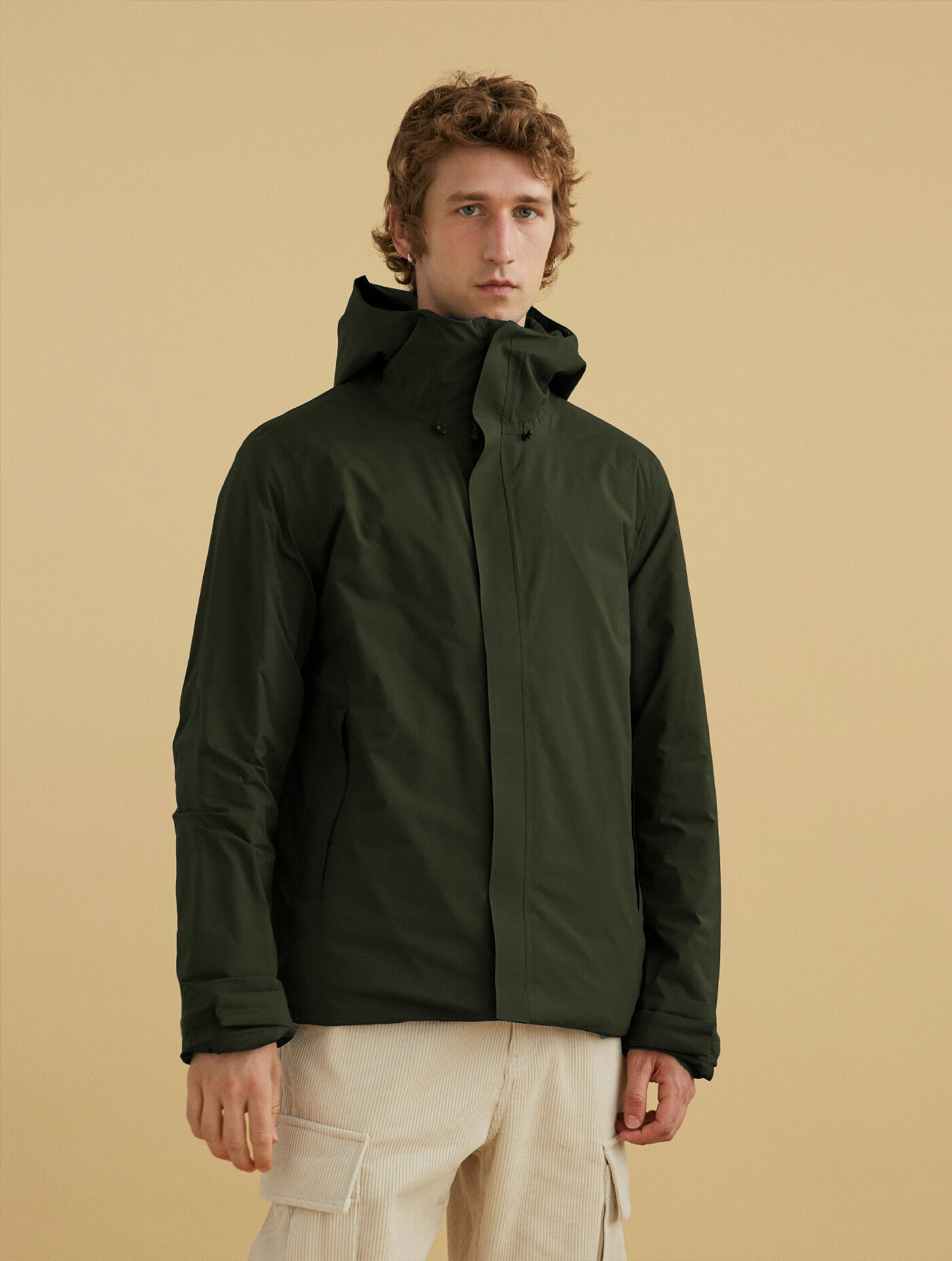 Mid-length hooded Dupont Sorona&reg; quilted MTD&reg;jacket