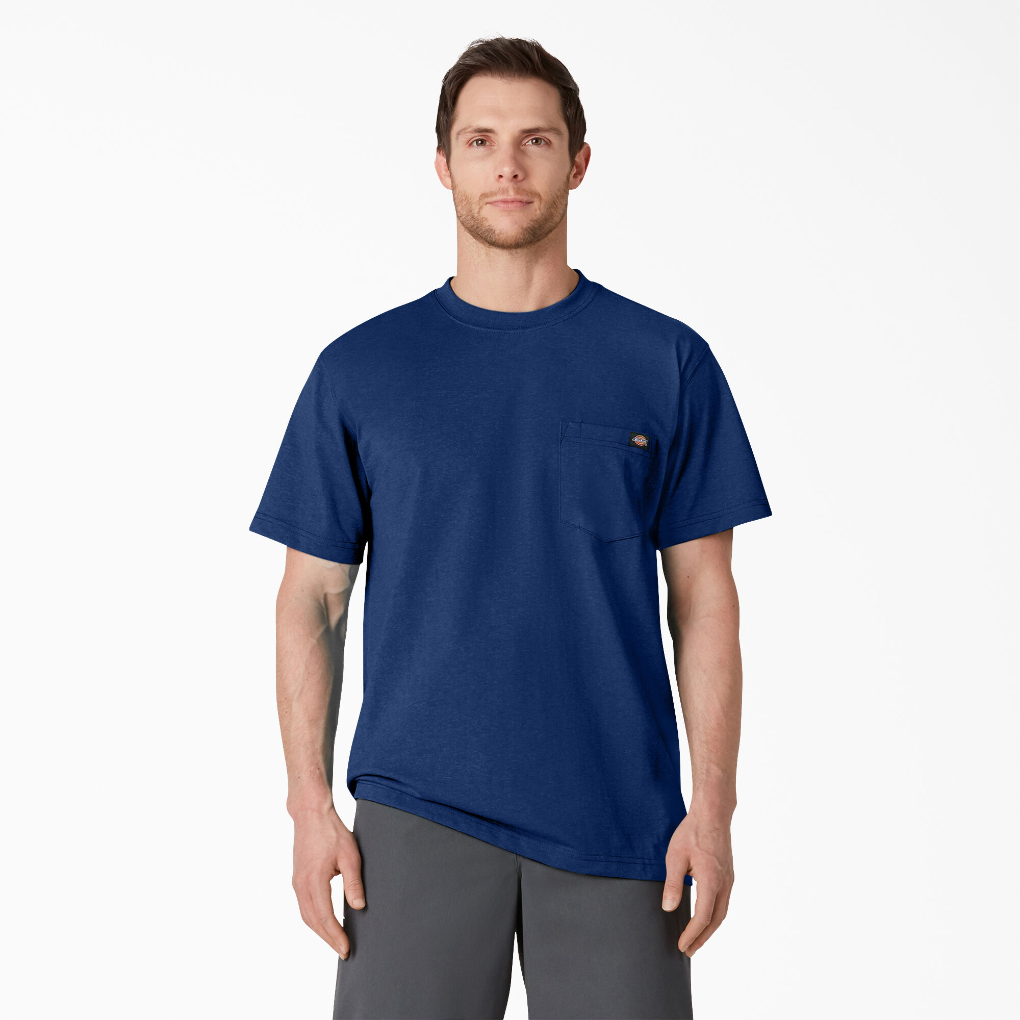 Heavyweight Heathered Short Sleeve Pocket T-Shirt