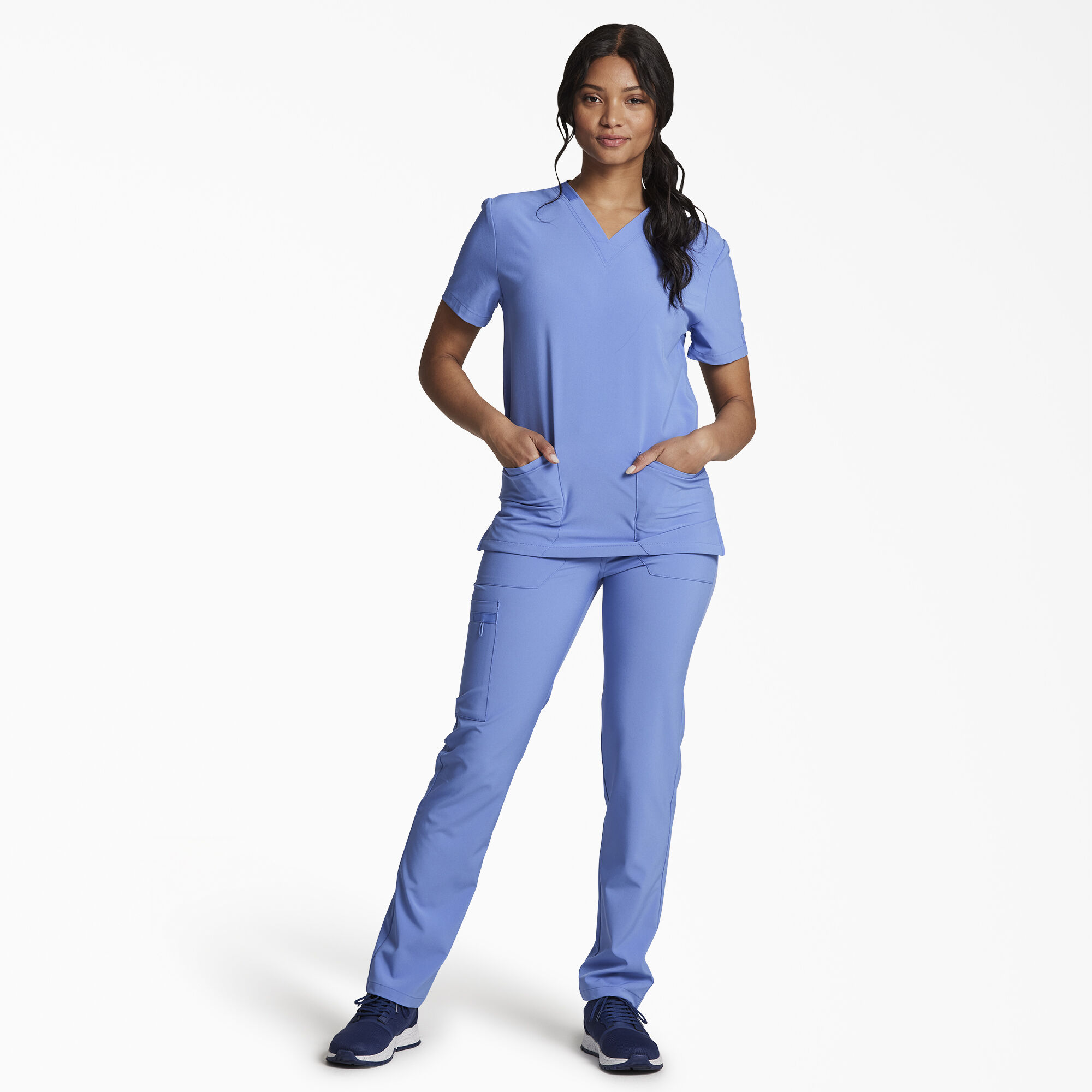 Unisex EDS Essentials V-Neck Scrub Top