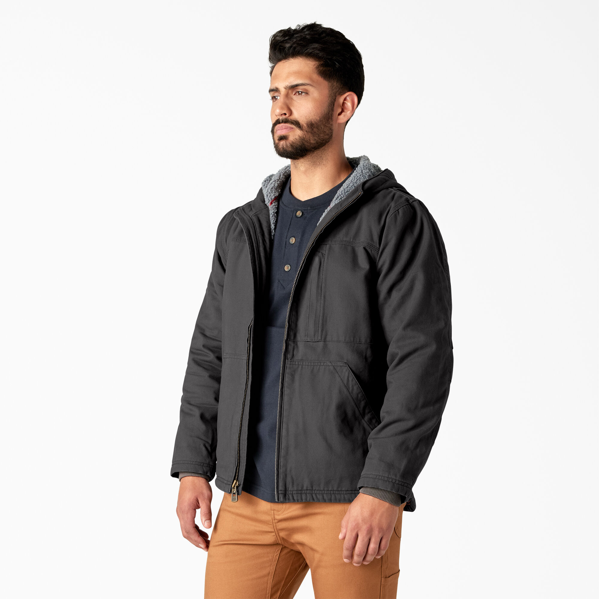 Duck Canvas High Pile Fleece Lined Jacket