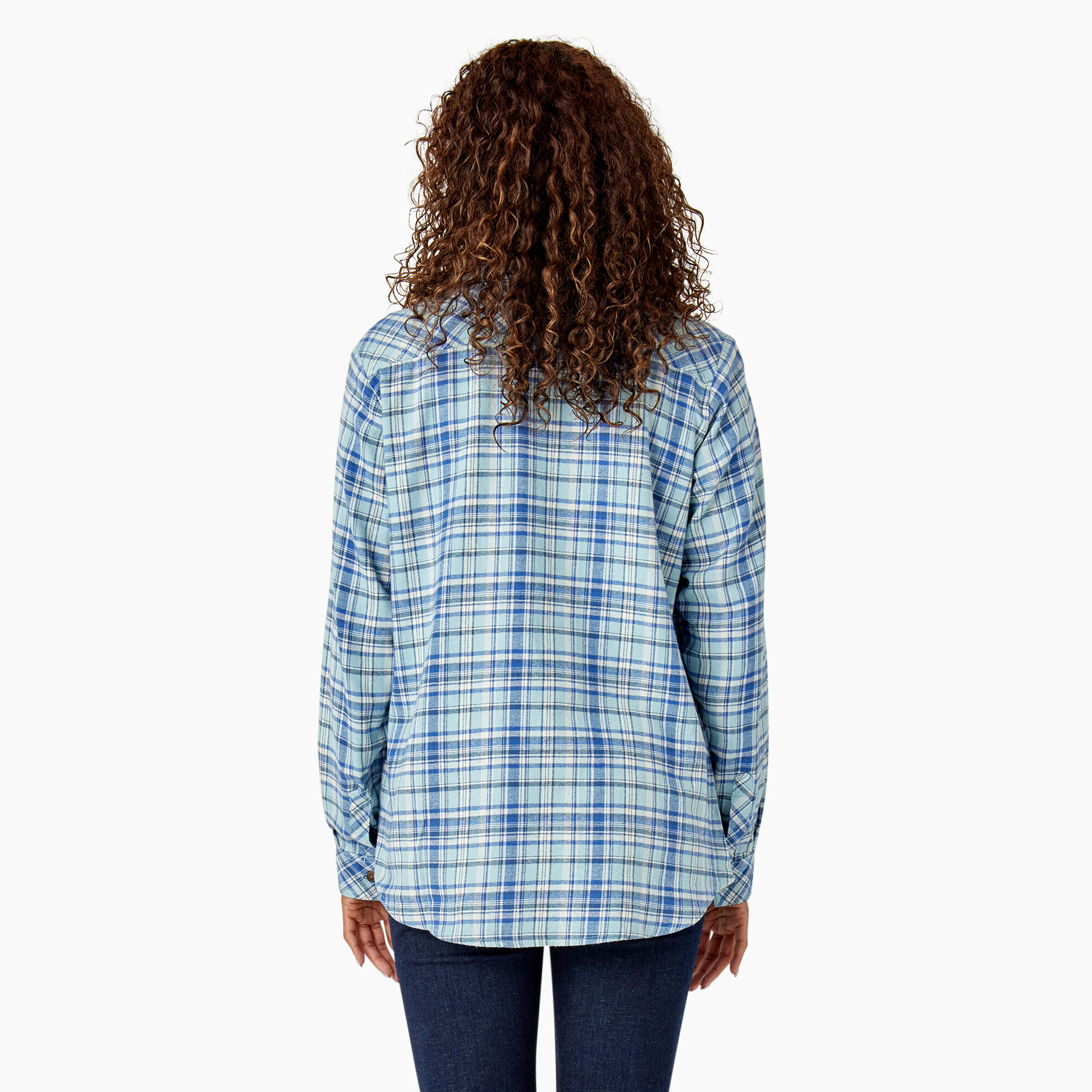 Women's Plaid Flannel Long Sleeve Shirt