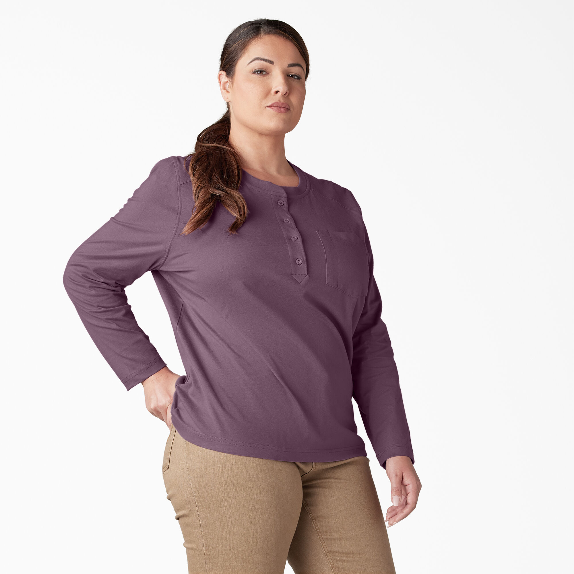 Women's Plus Heavyweight Henley