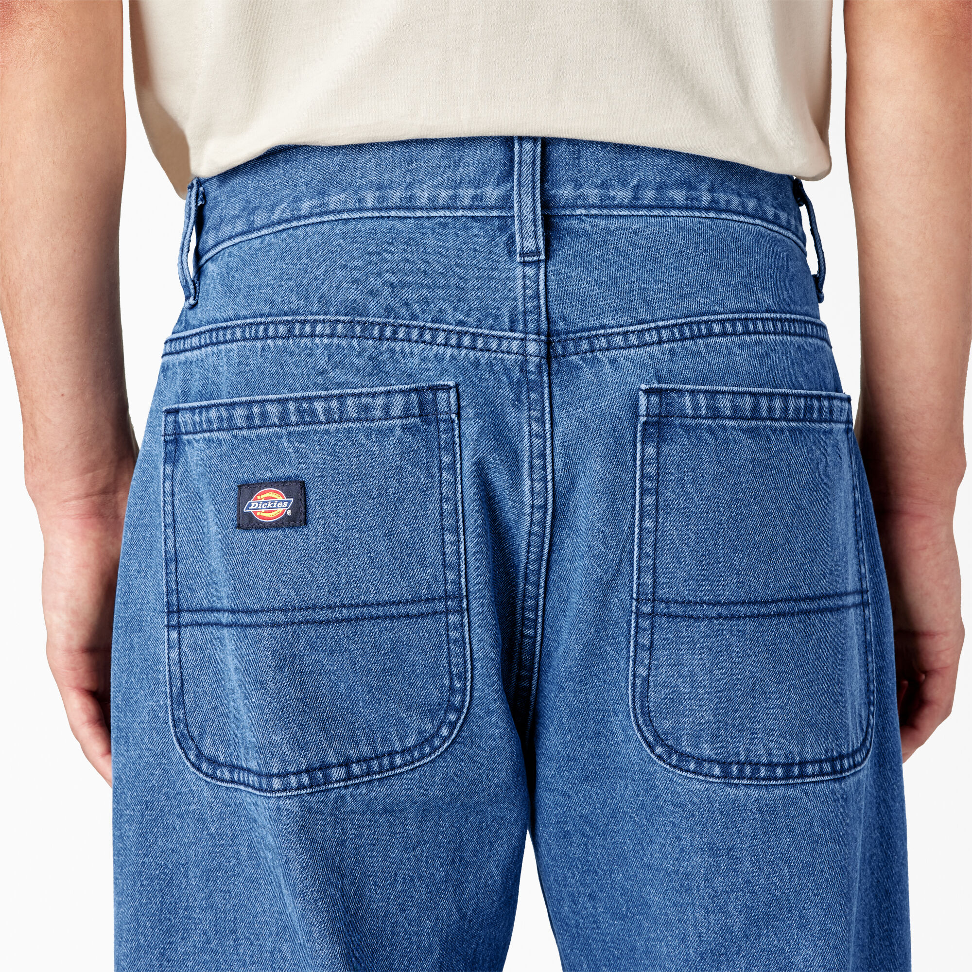 Loose Fit Double Knee Jeans