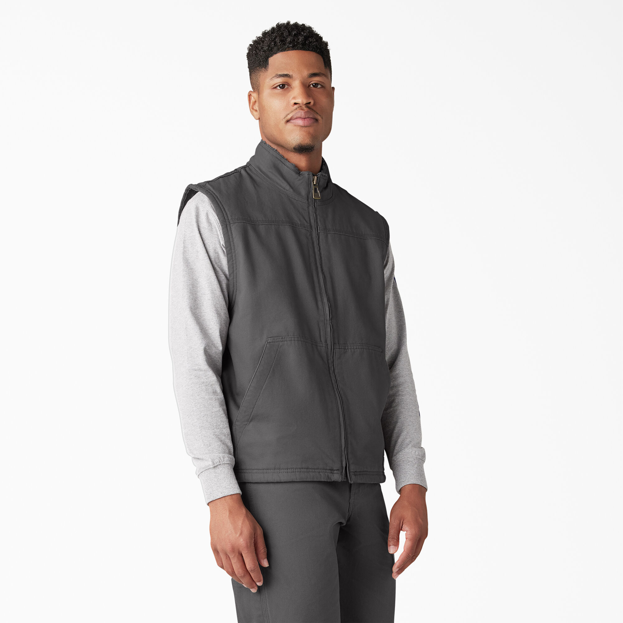 Duck Canvas High Pile Fleece Lined Vest