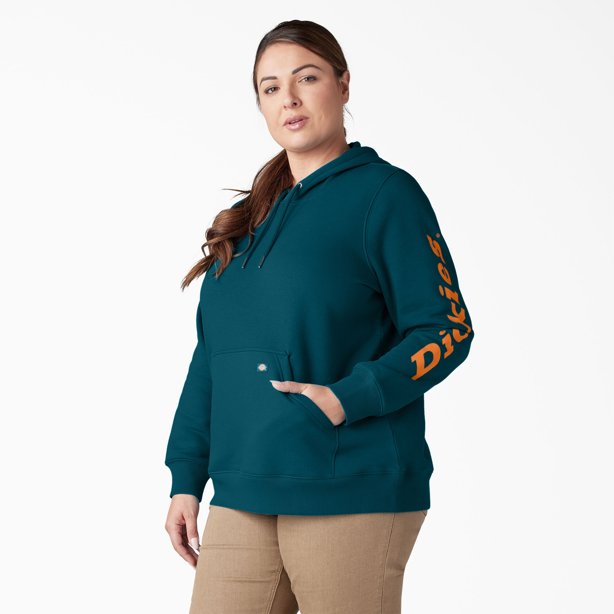 Women's Plus Heavyweight Logo Sleeve Pullover