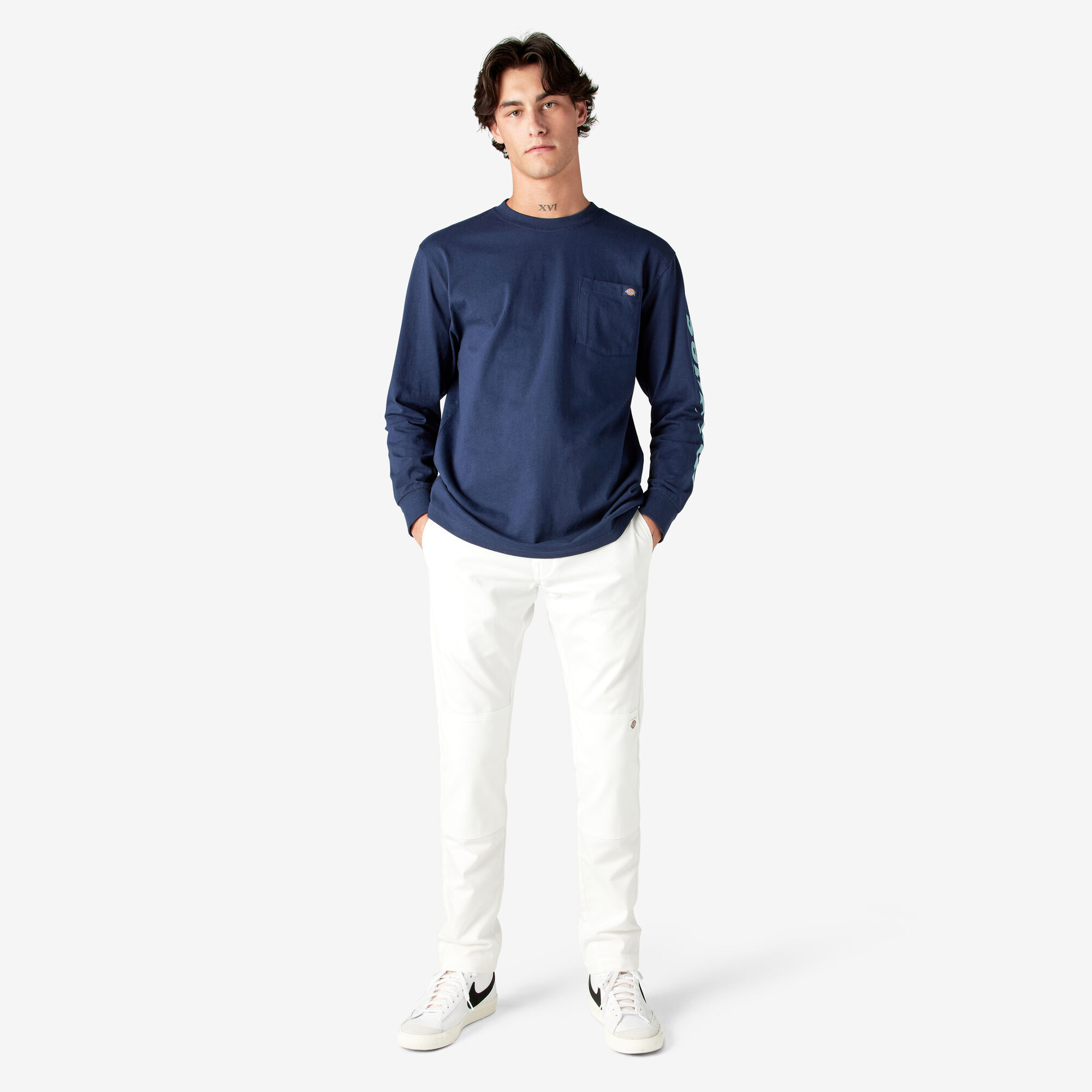 Logo Graphic Long Sleeve Pocket T-Shirt