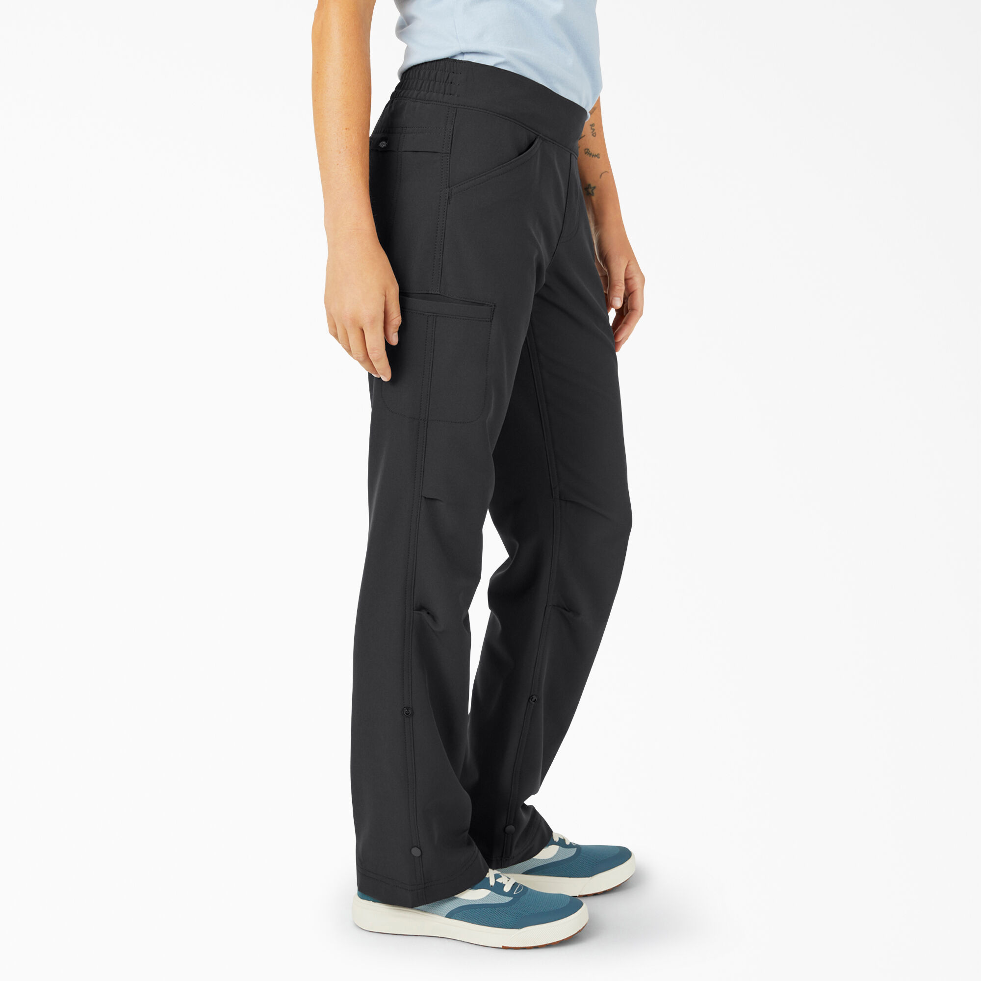 Women's Cooling Relaxed Straight Fit Roll-Up Pants