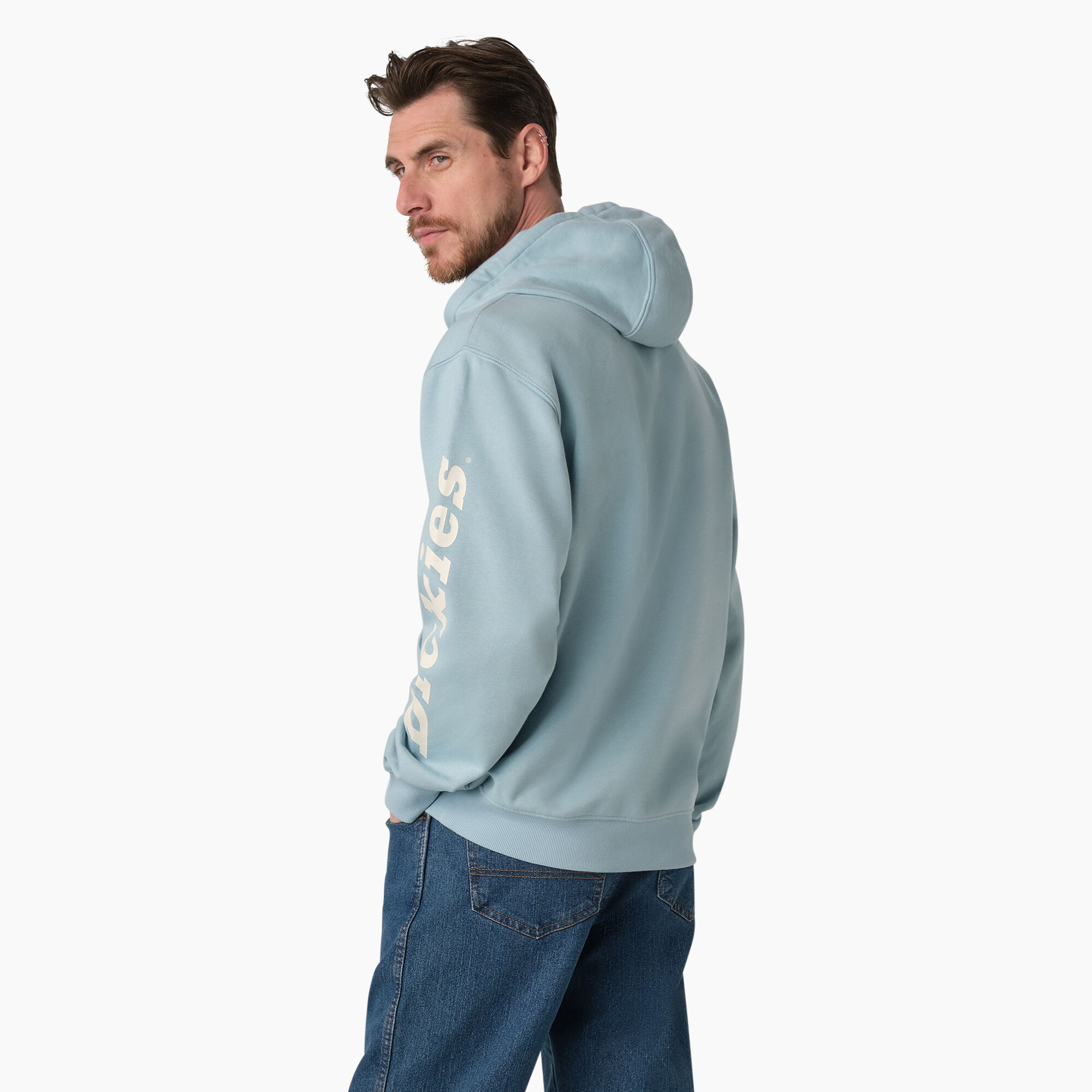 Water Repellent Logo Sleeve Hoodie