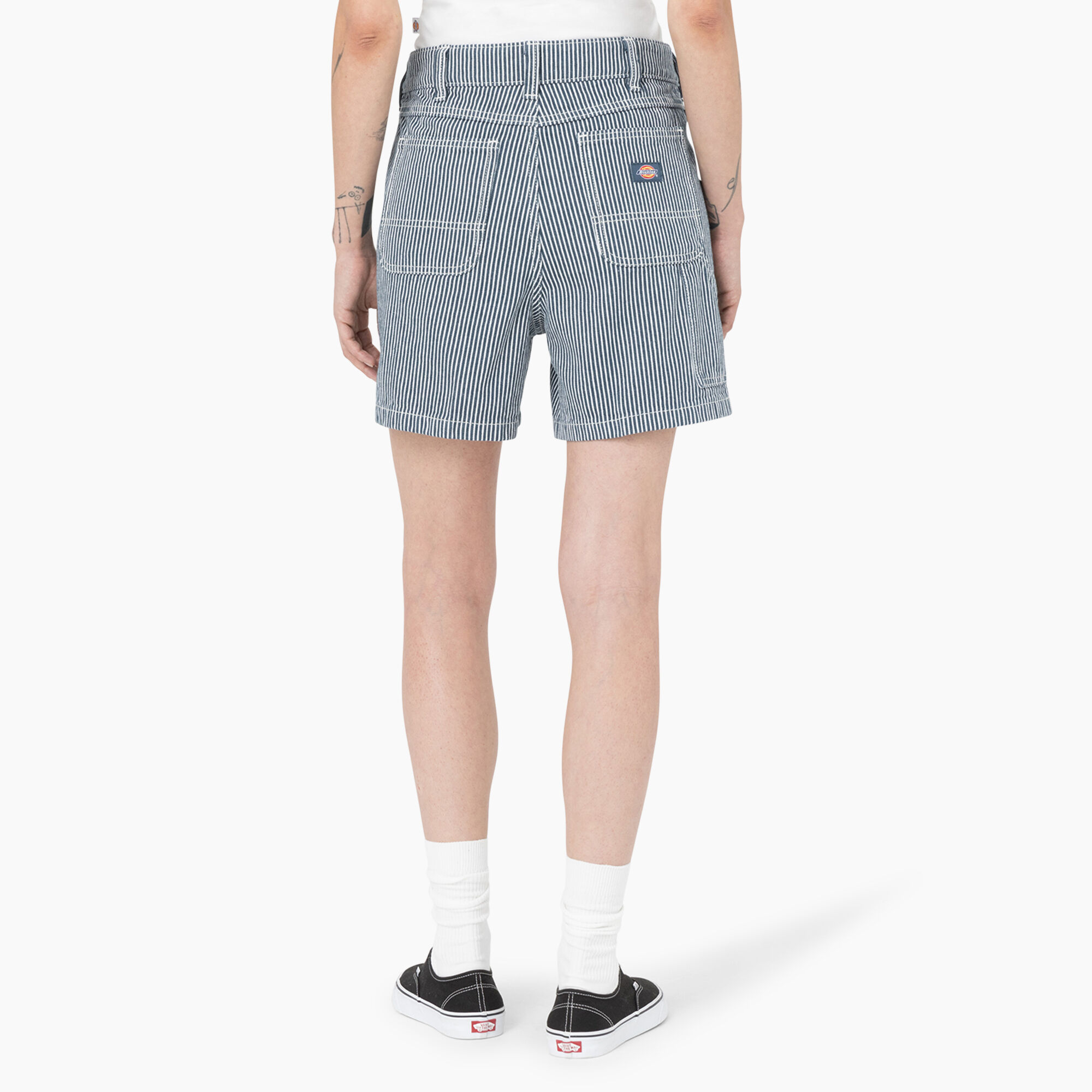 Women's Regular Fit Hickory Stripe Shorts, 5